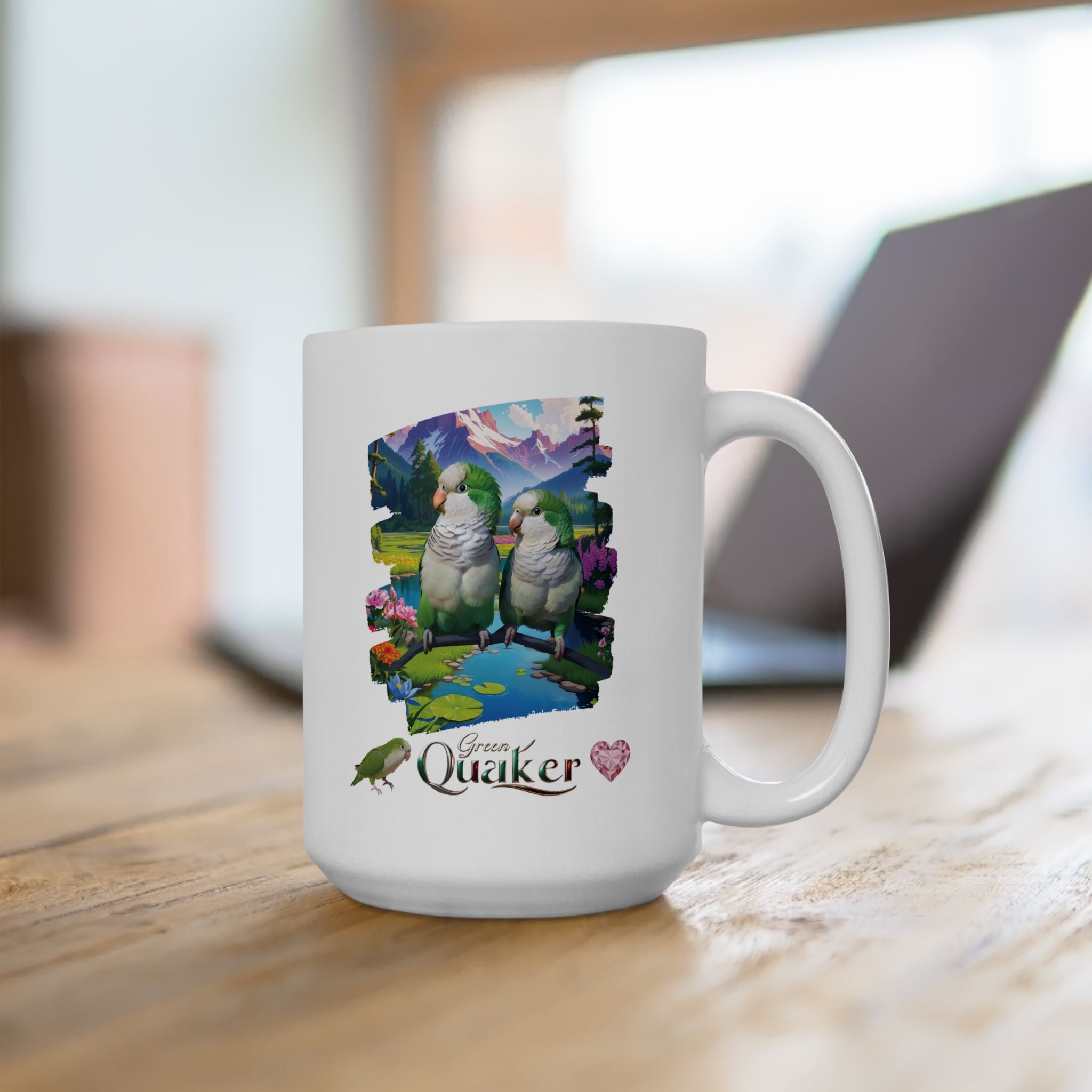 Green Quaker Nature Mug