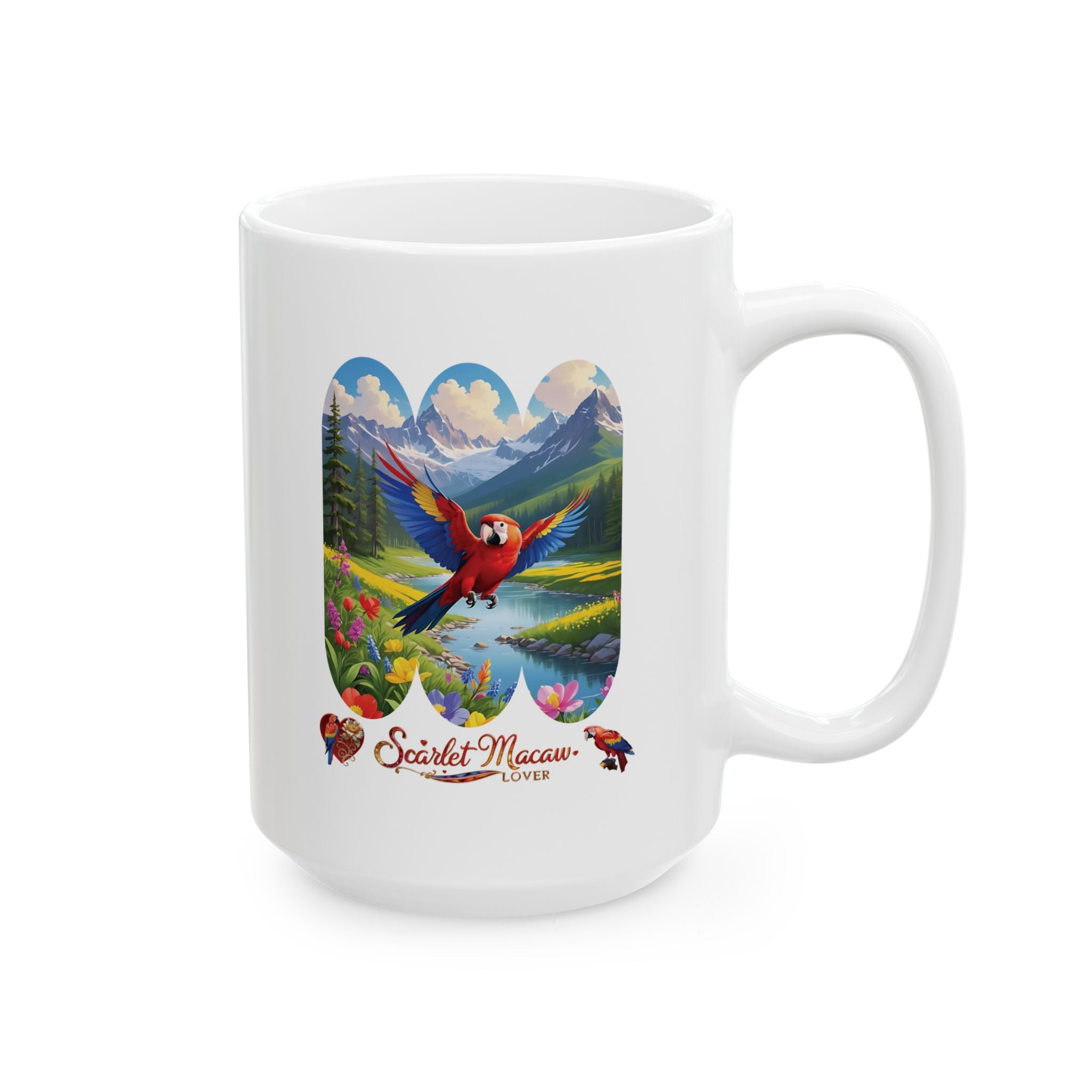 Red Scarlet Macaw Lover Mug