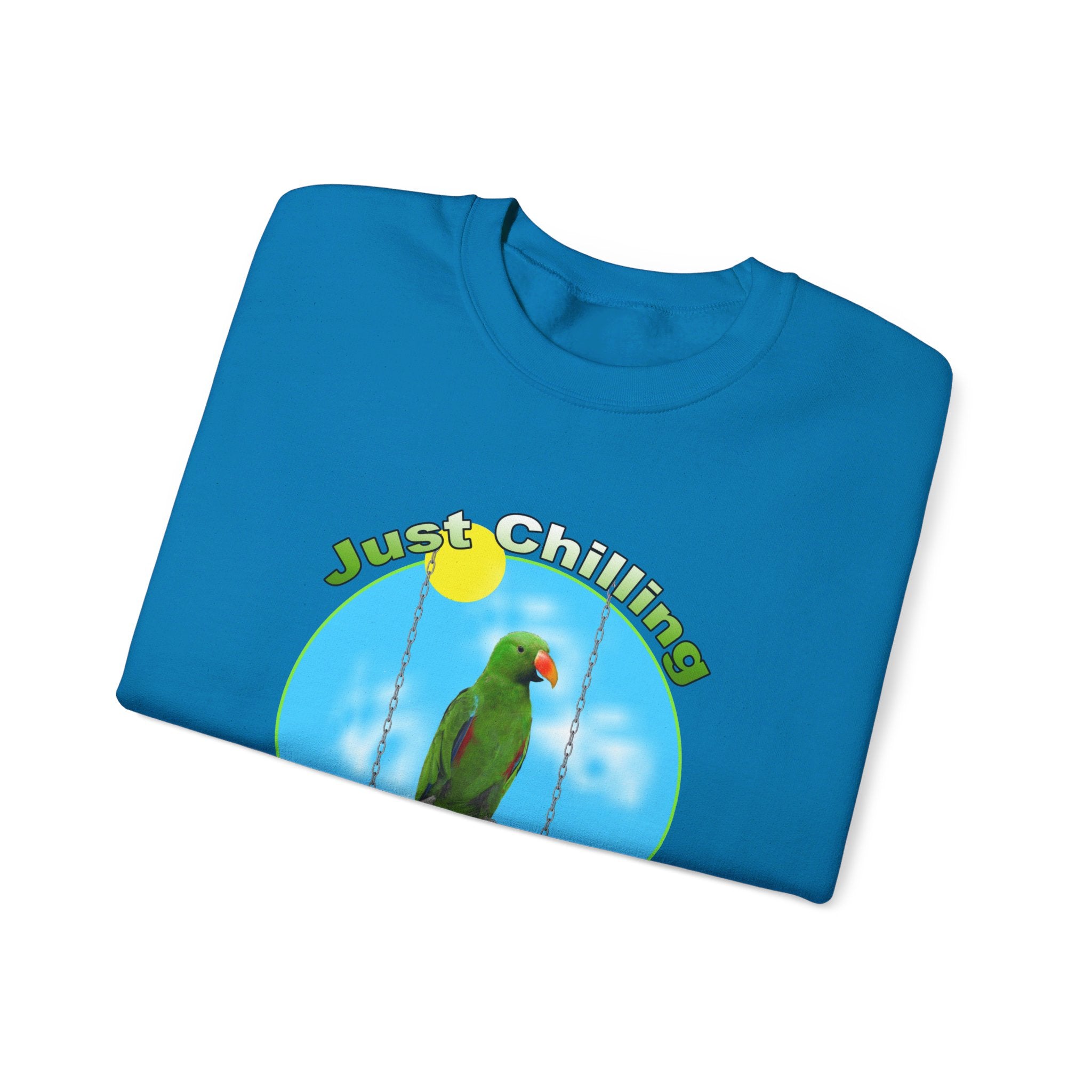 Just Chilling Swing Green Eclectus Sweatshirt