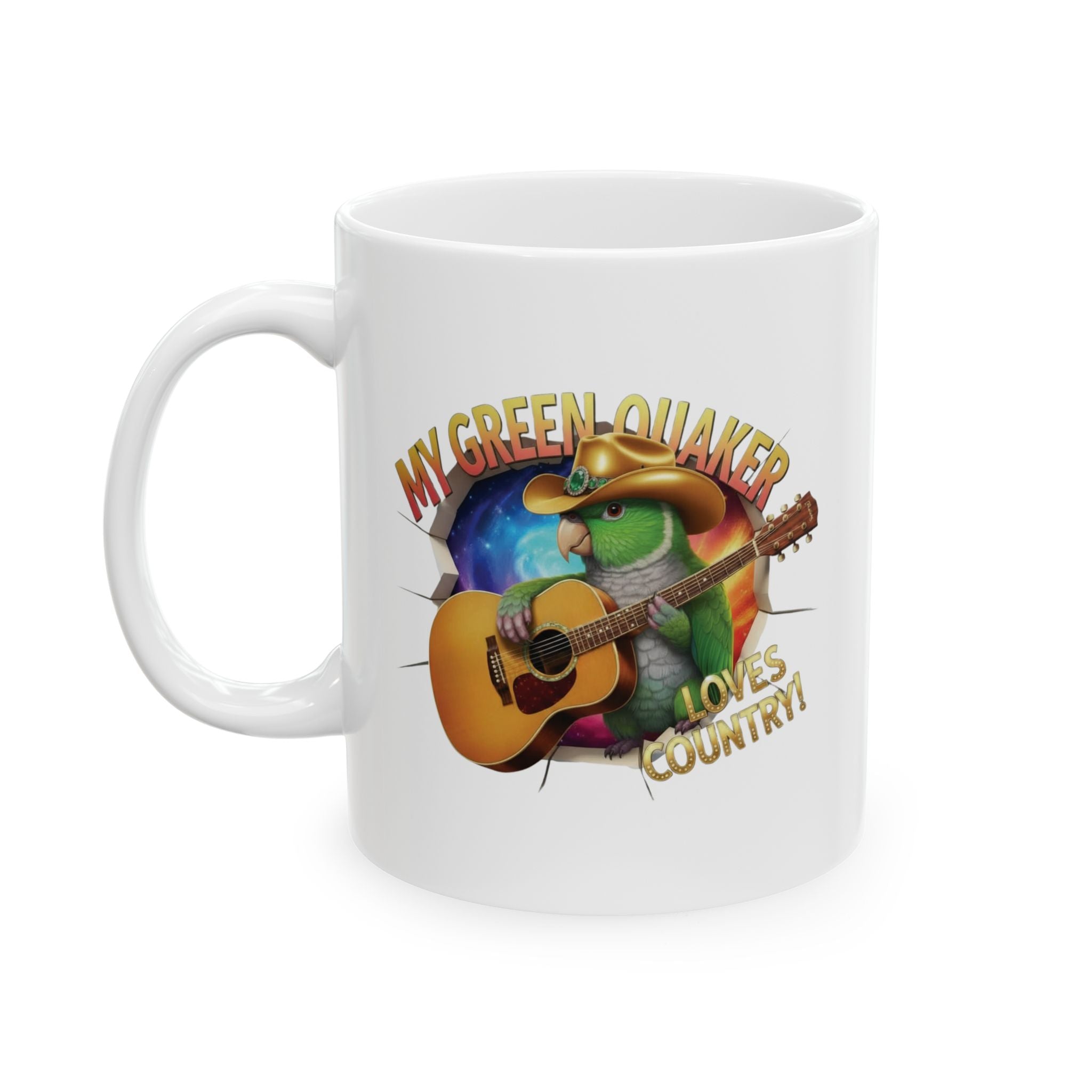 Green Quaker Loves Country Mug
