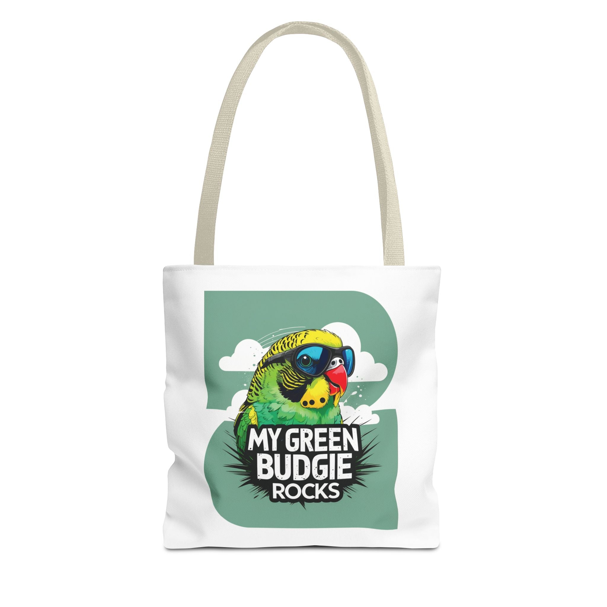 Green Budgie Rocks Tote Bag