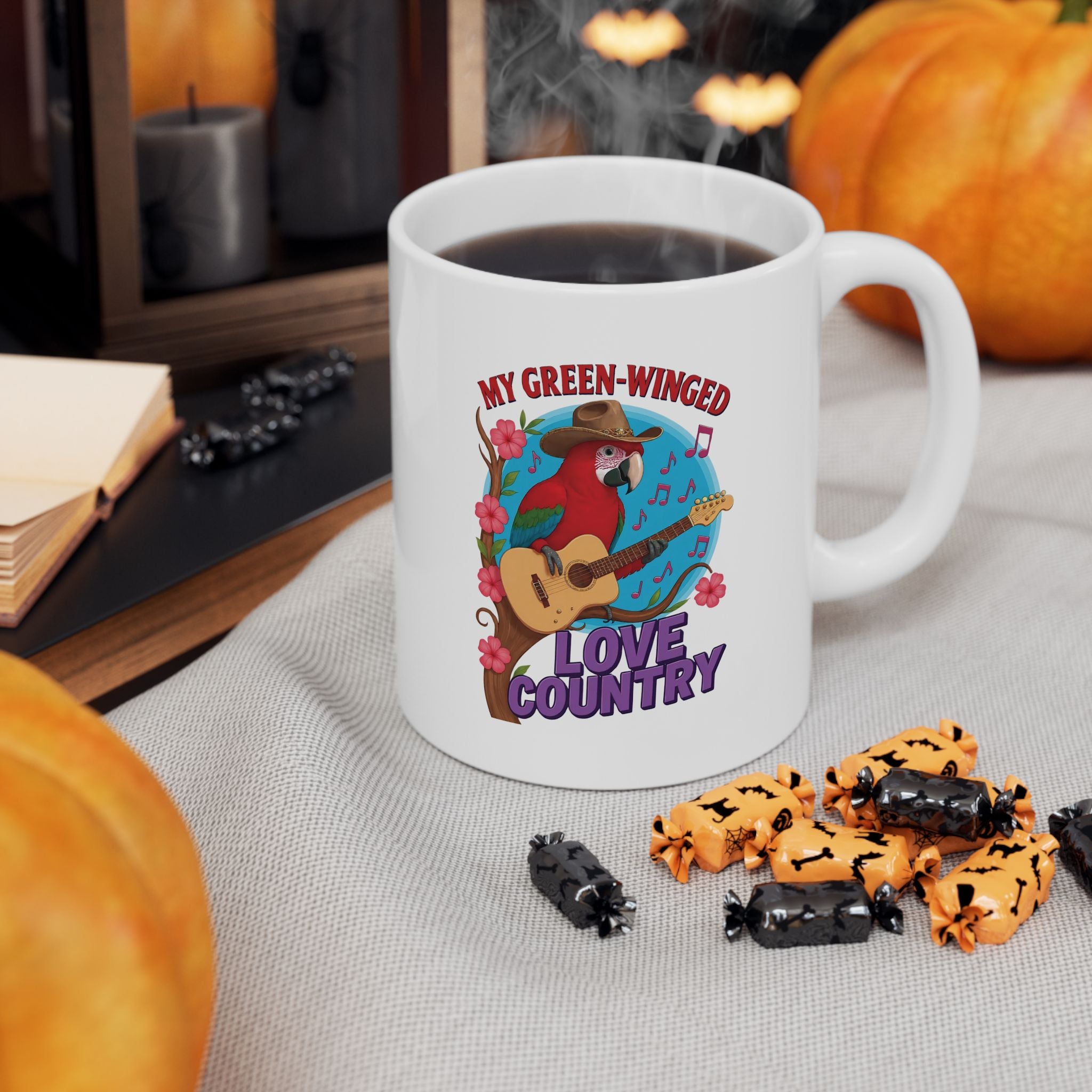 My Green-Winged Loves Country Mug