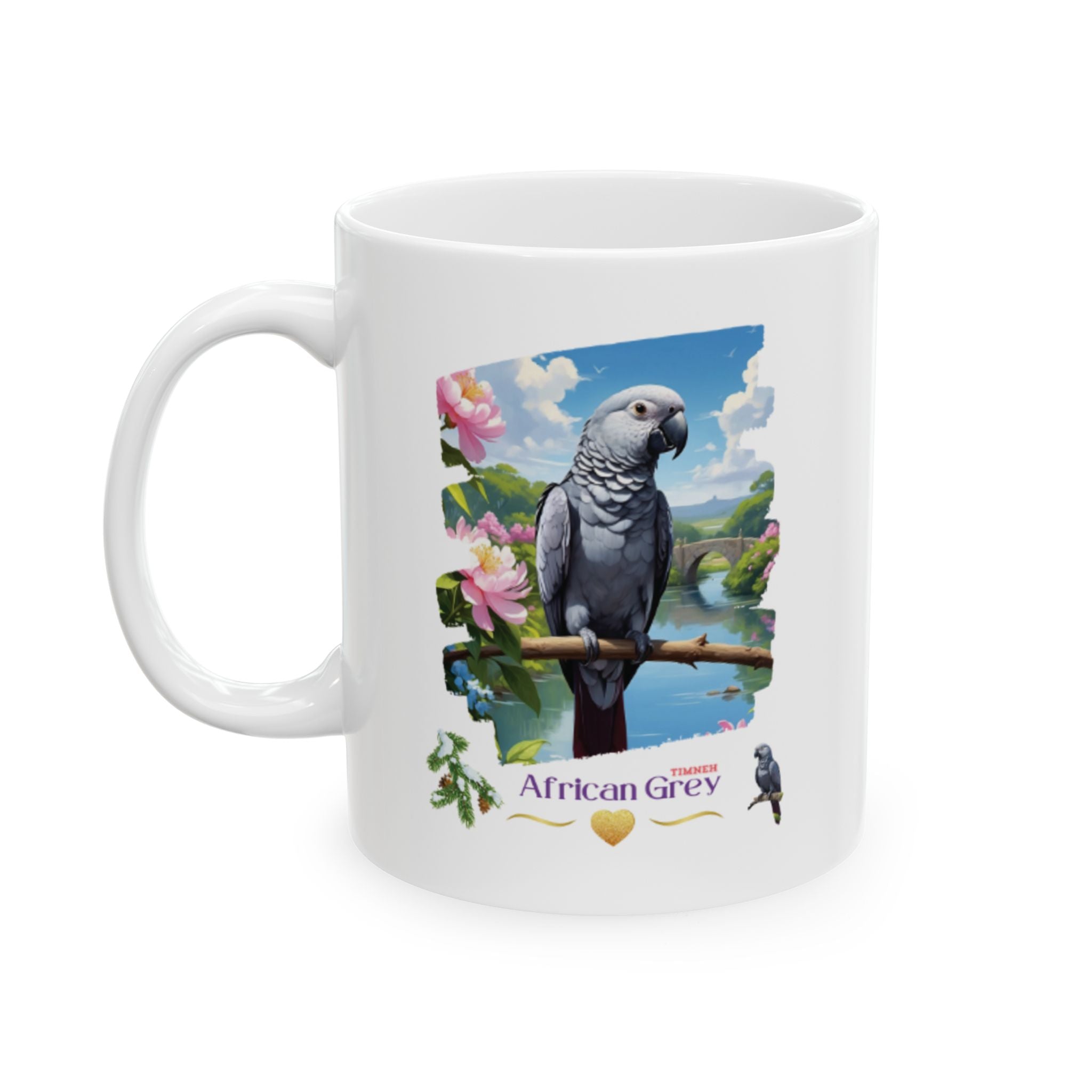 African Grey Timneh Nature Mug