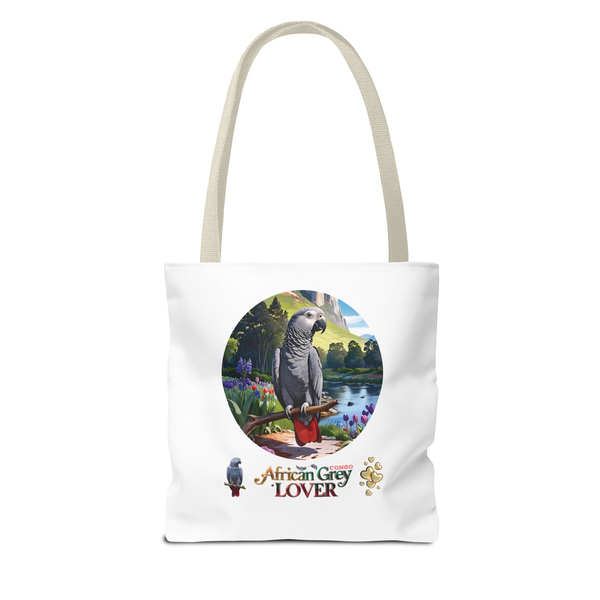 Tote Bag With African Grey Lover Design