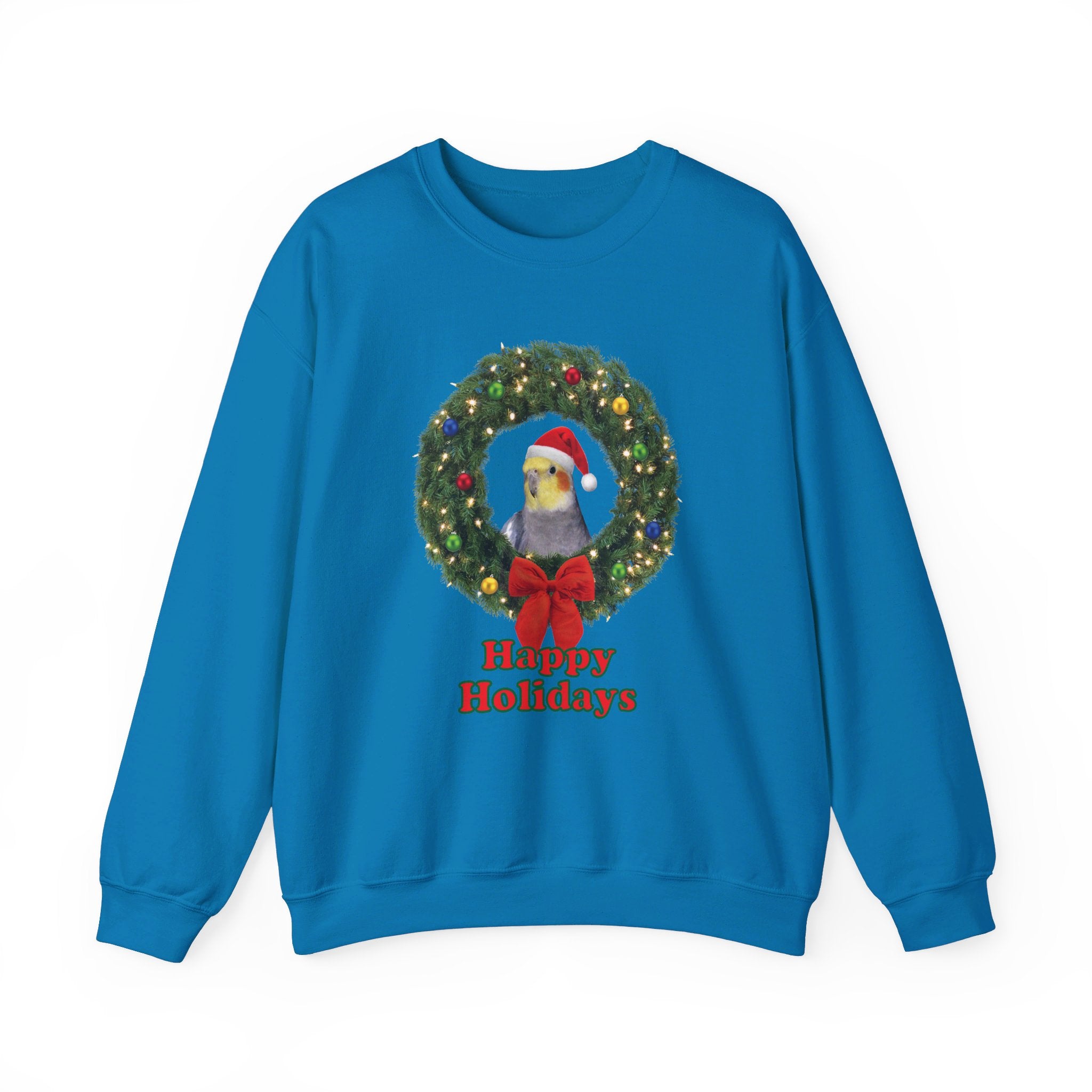Happy Christmas Holidays Cockatiel Sweatshirt