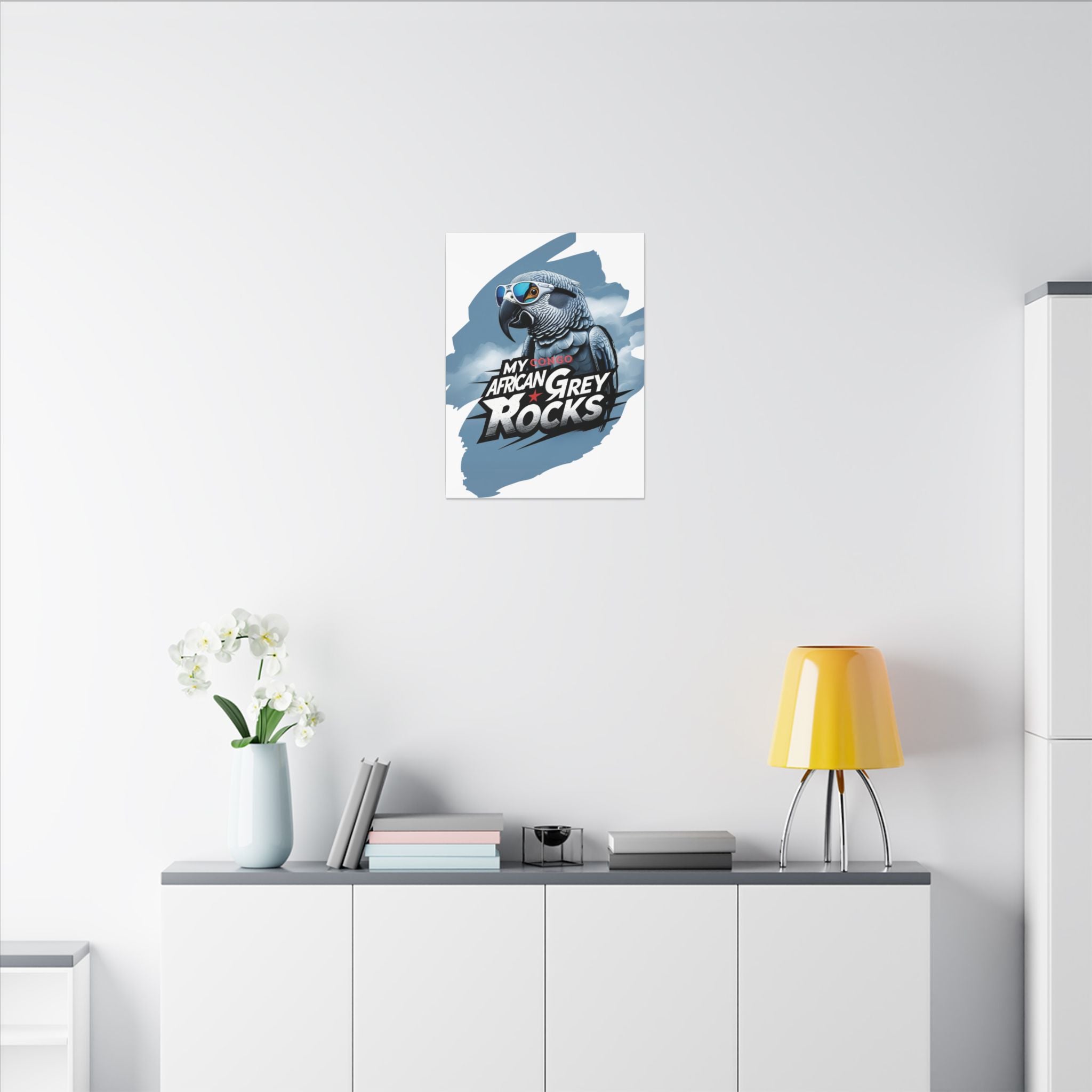 African Grey Congo Rocks Wall-Hanging