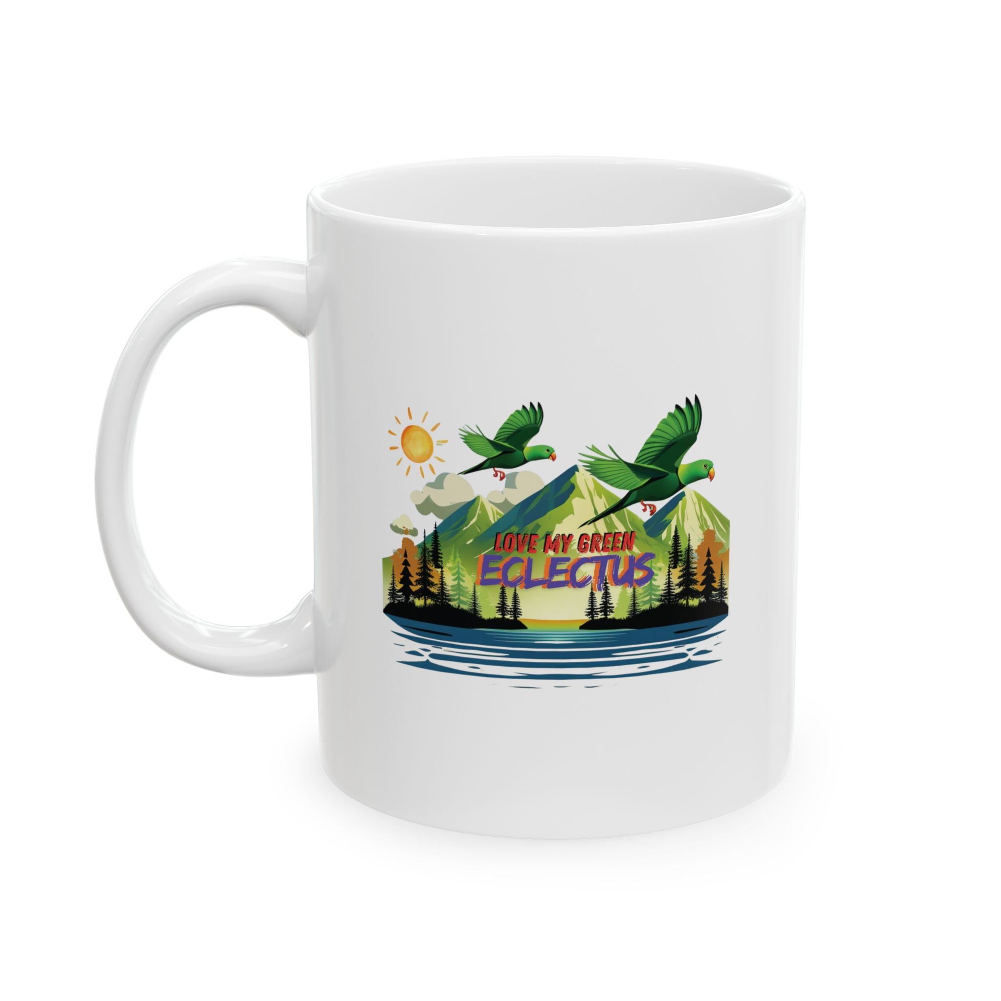 Love My Green Eclectus Mug