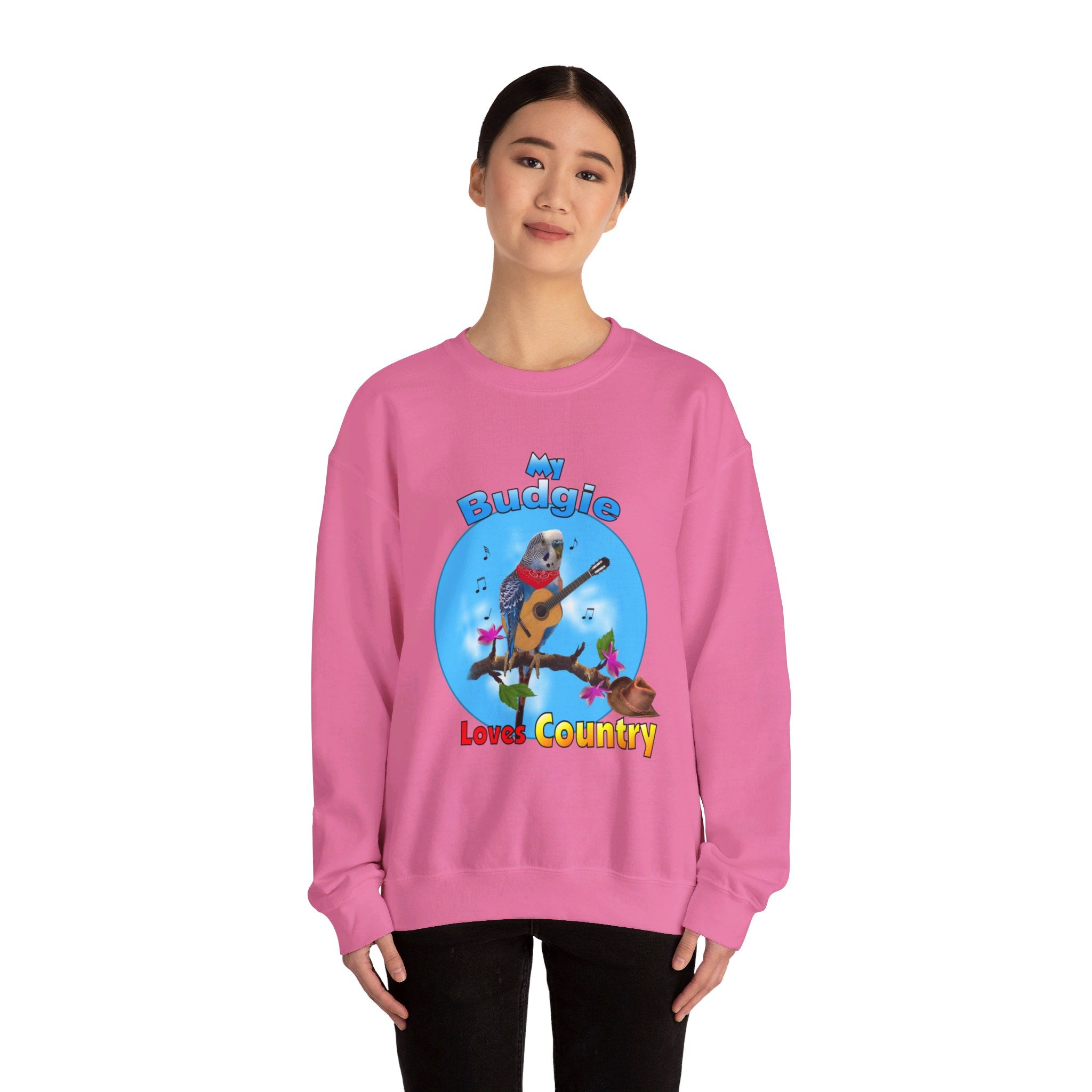 My Blue Budgie Loves Country Sweatshirt