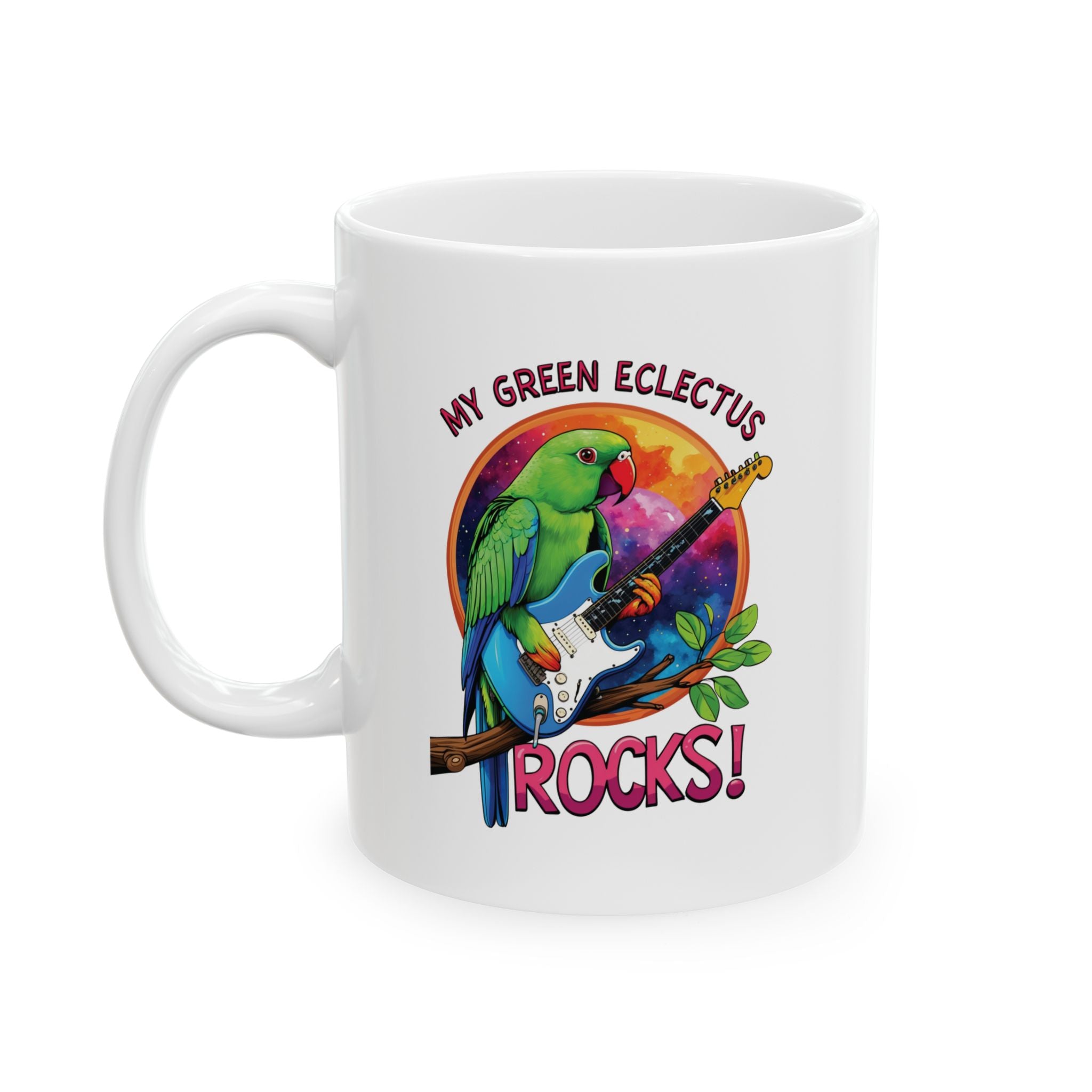 My Green Eclectus Rocks Mug