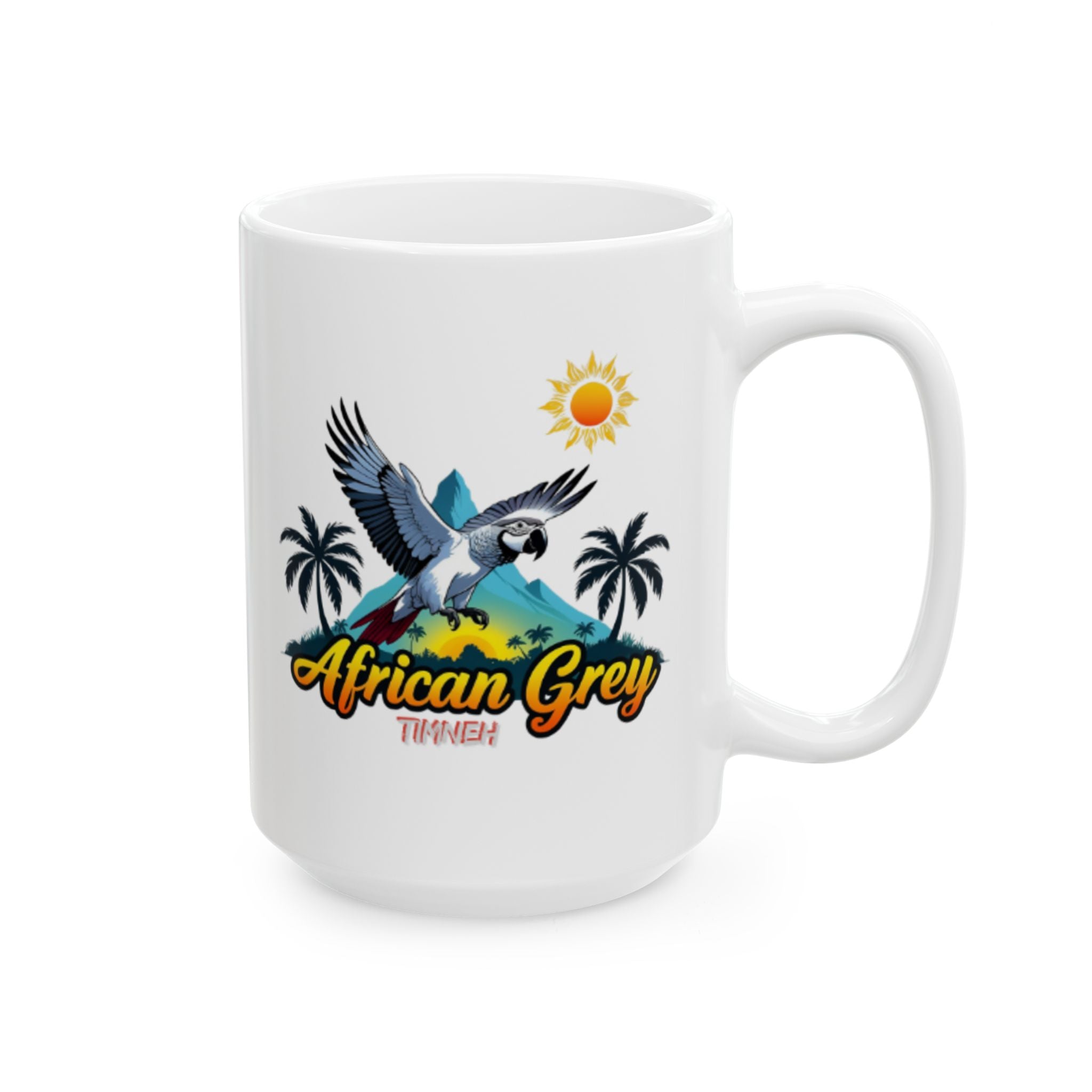 African Grey Timneh Sunset Mug