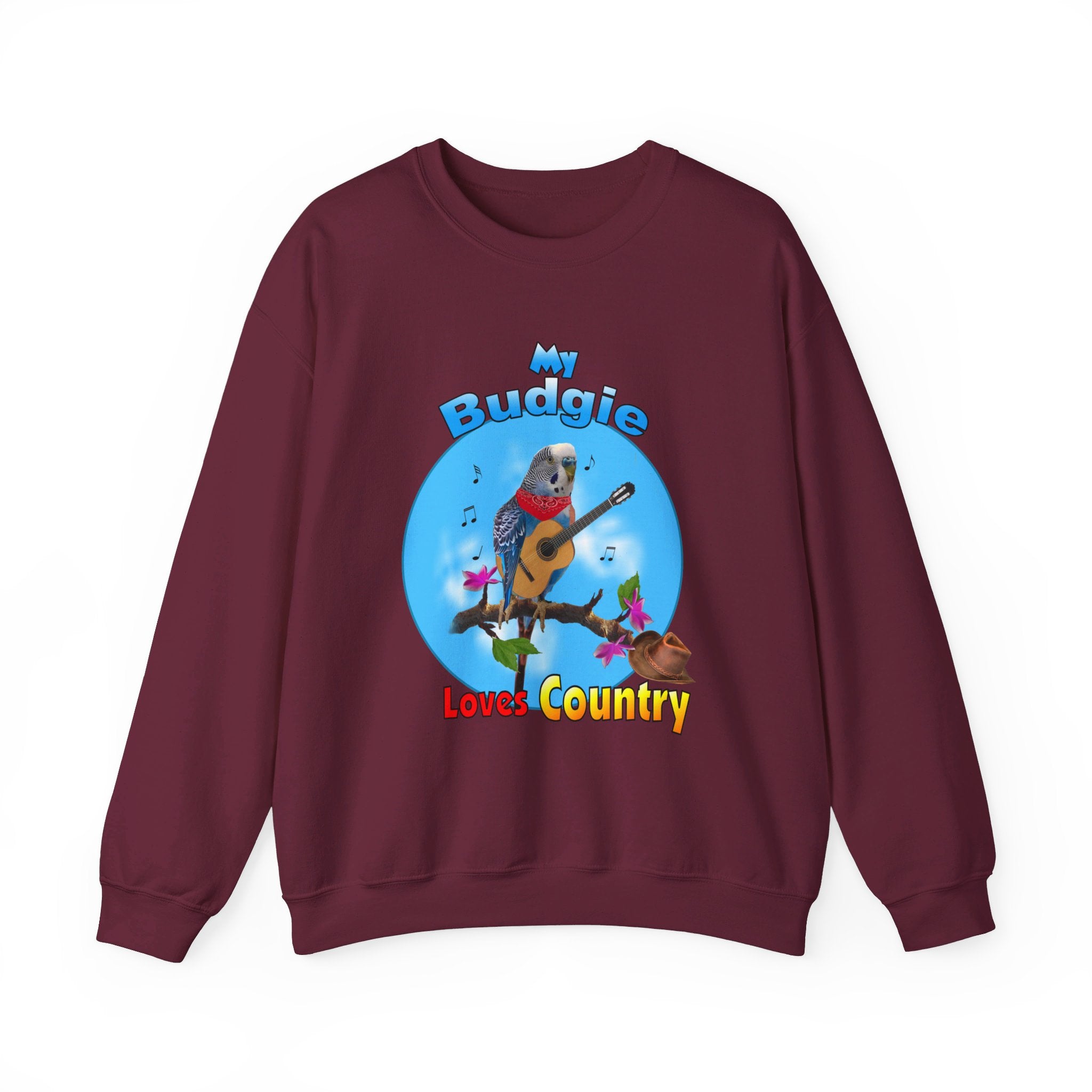 My Blue Budgie Loves Country Sweatshirt