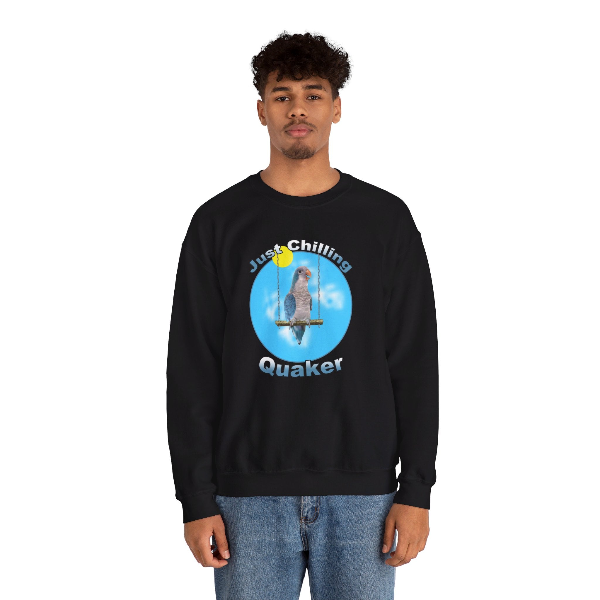 Just Chilling Swing Blue Quaker Sweatshirt