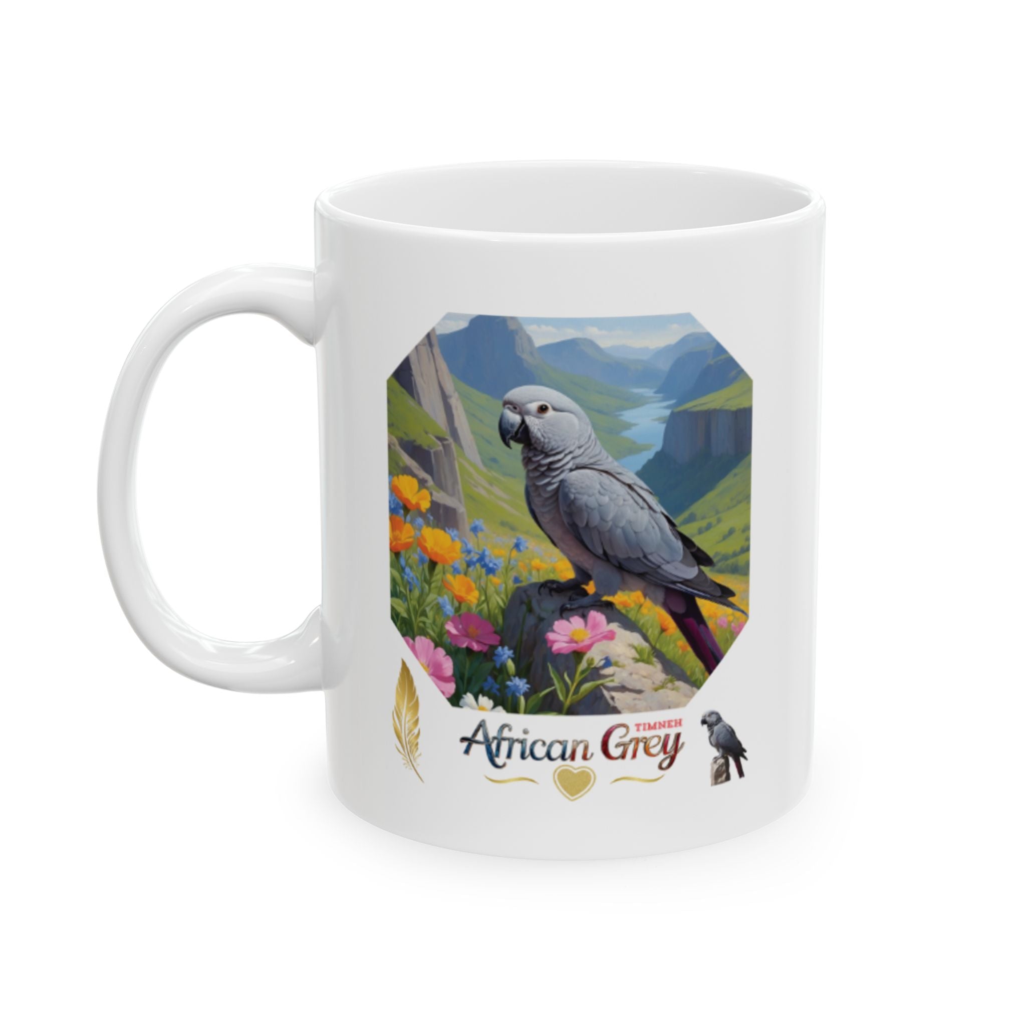 African Grey Timneh Valley Mug