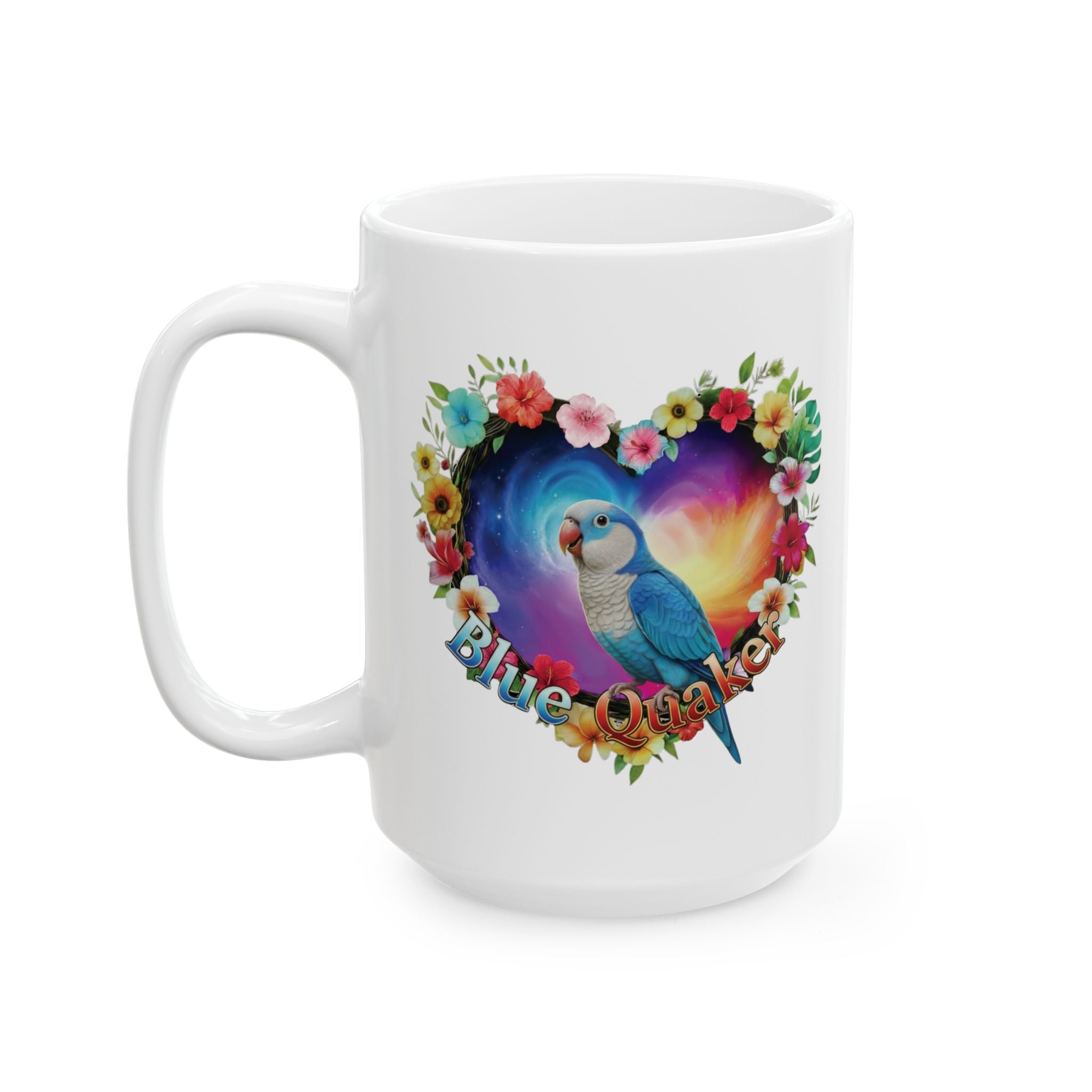 Colorful Blue Quaker Art Mug