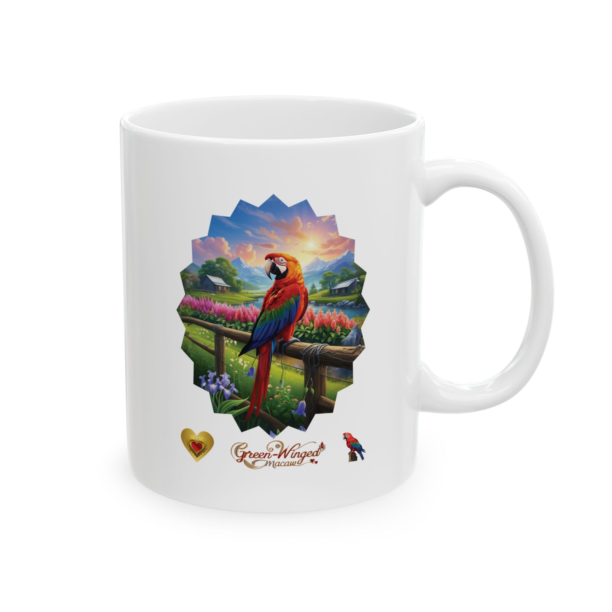 Green-Winged Macaw Nature Mug