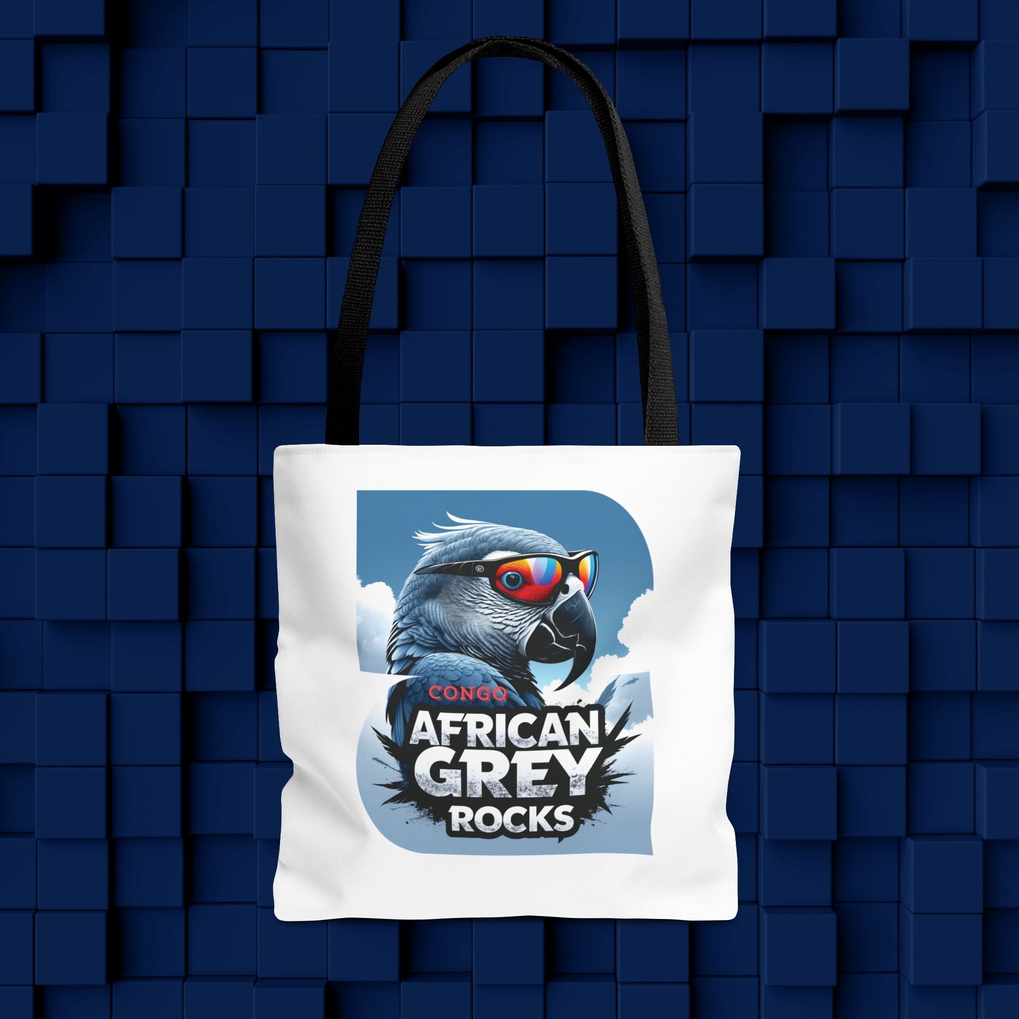Tote Bag With African Grey Rocks Design