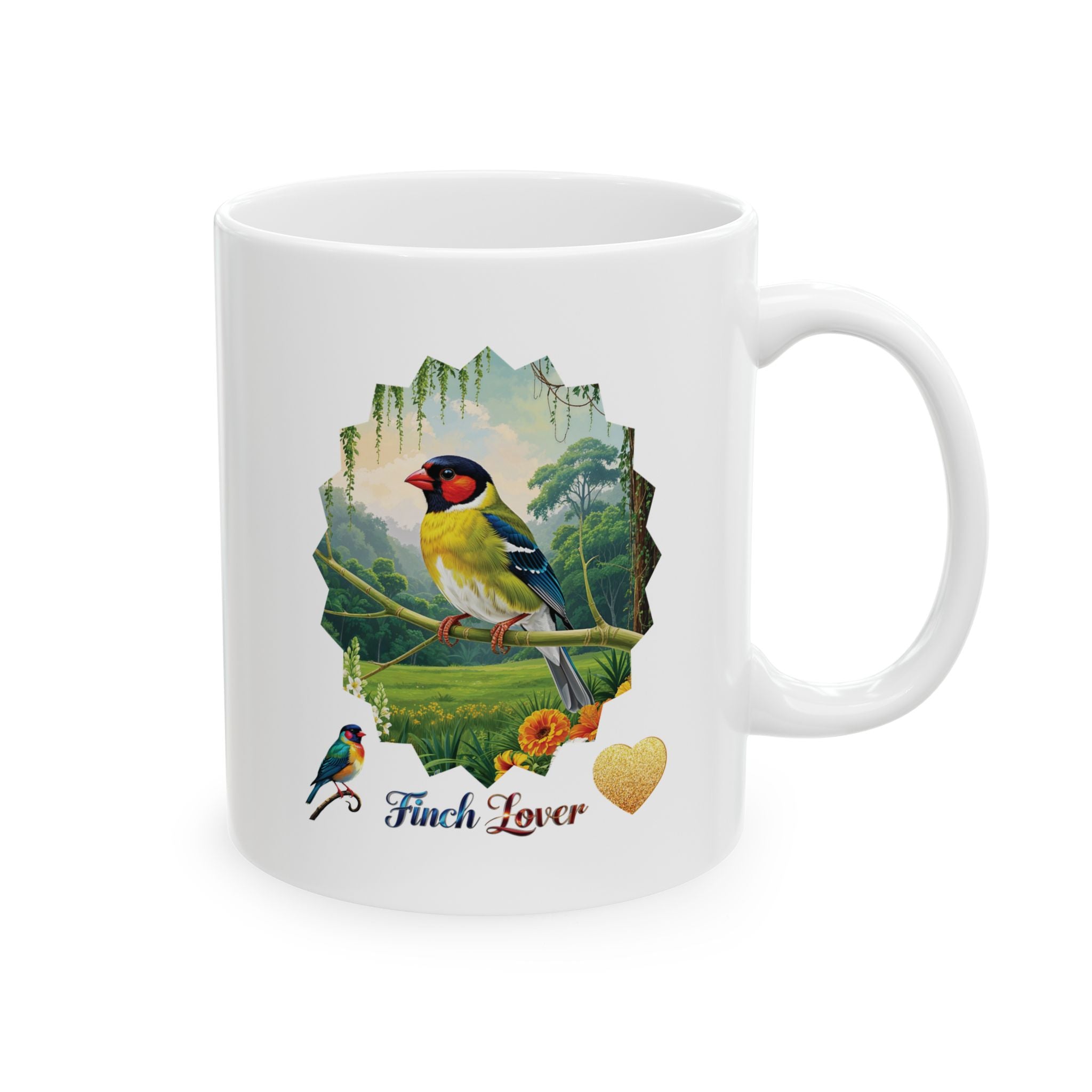 Finch Lover Nature Scenic Mug