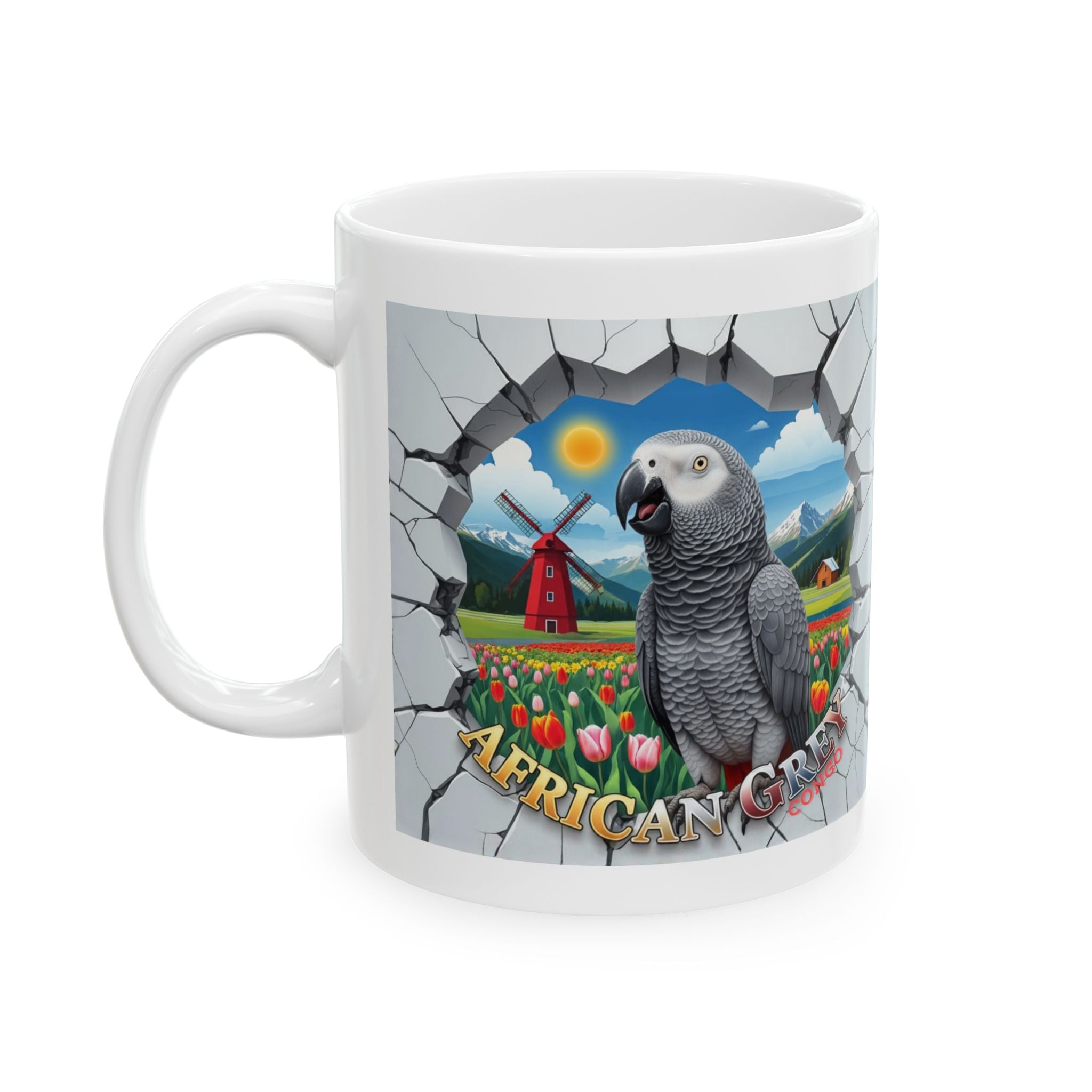 African Grey Congo Nature Scenic Mug
