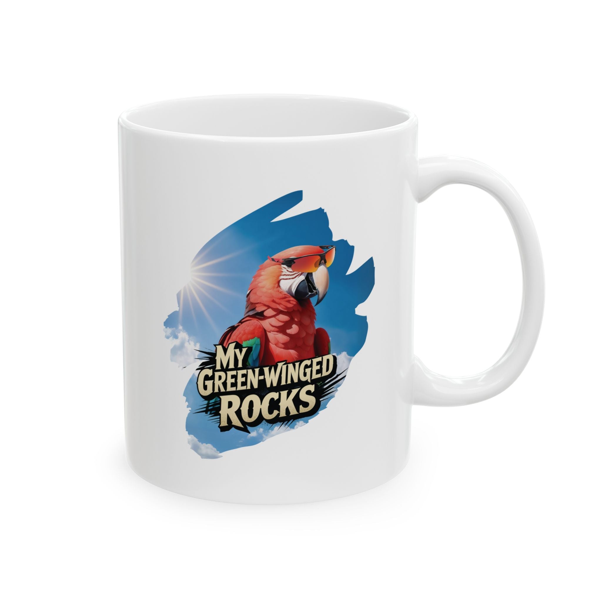 My Green-Winged Macaw Rocks Mug