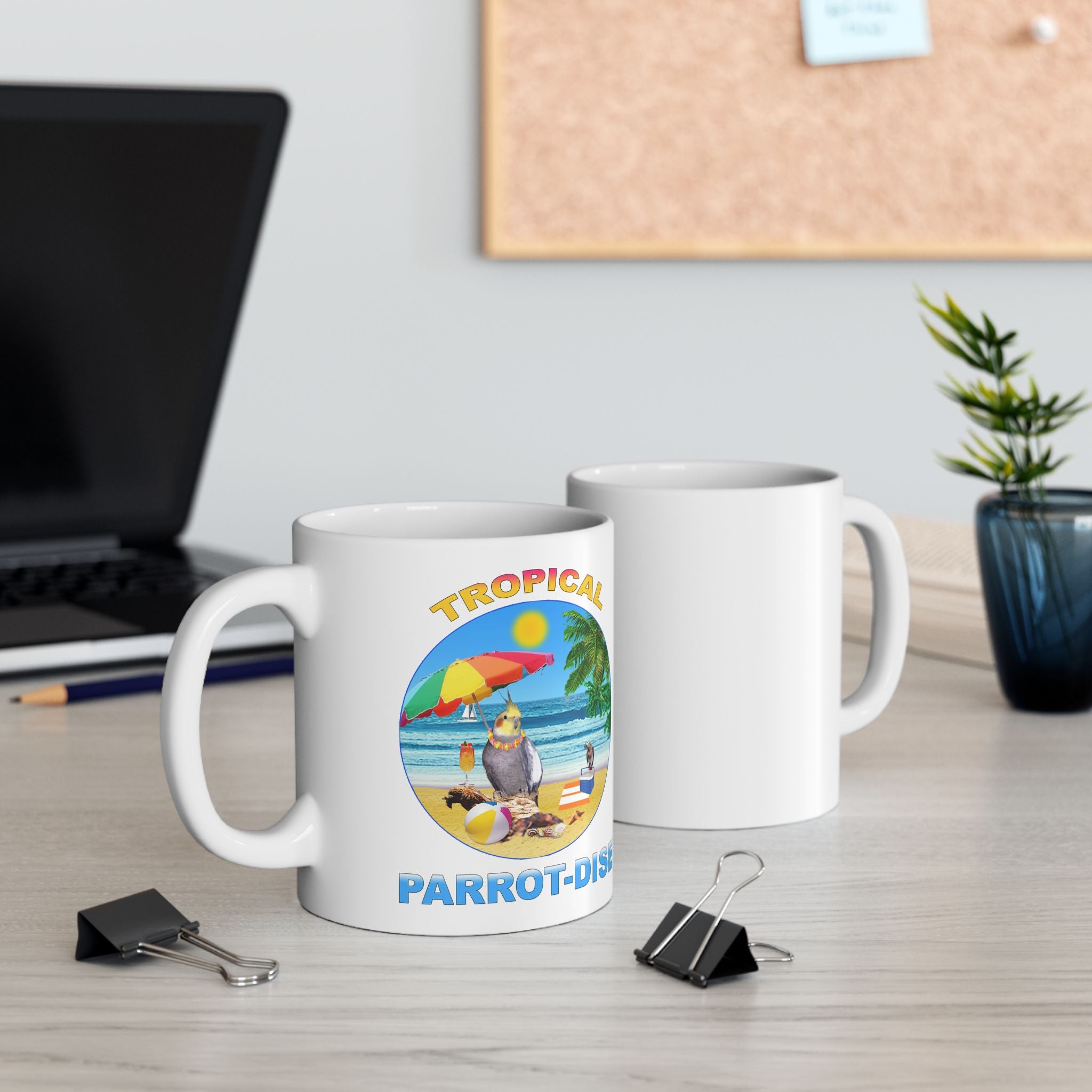 Tropical Parrot-Dise Cockatiel Mug