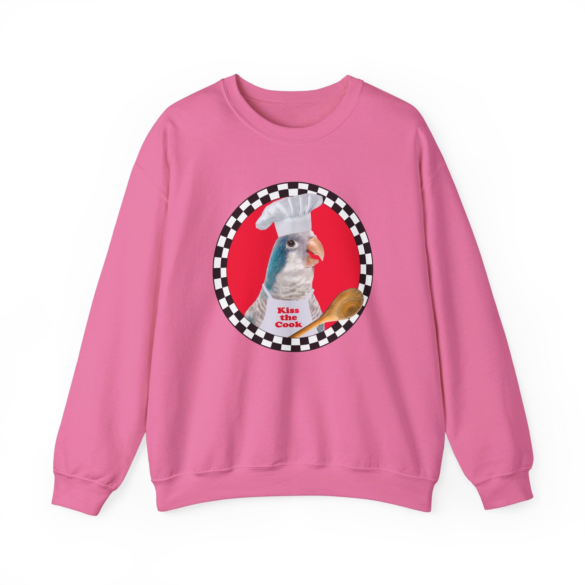 Kiss The Cook Spoon Blue Quaker Sweatshirt