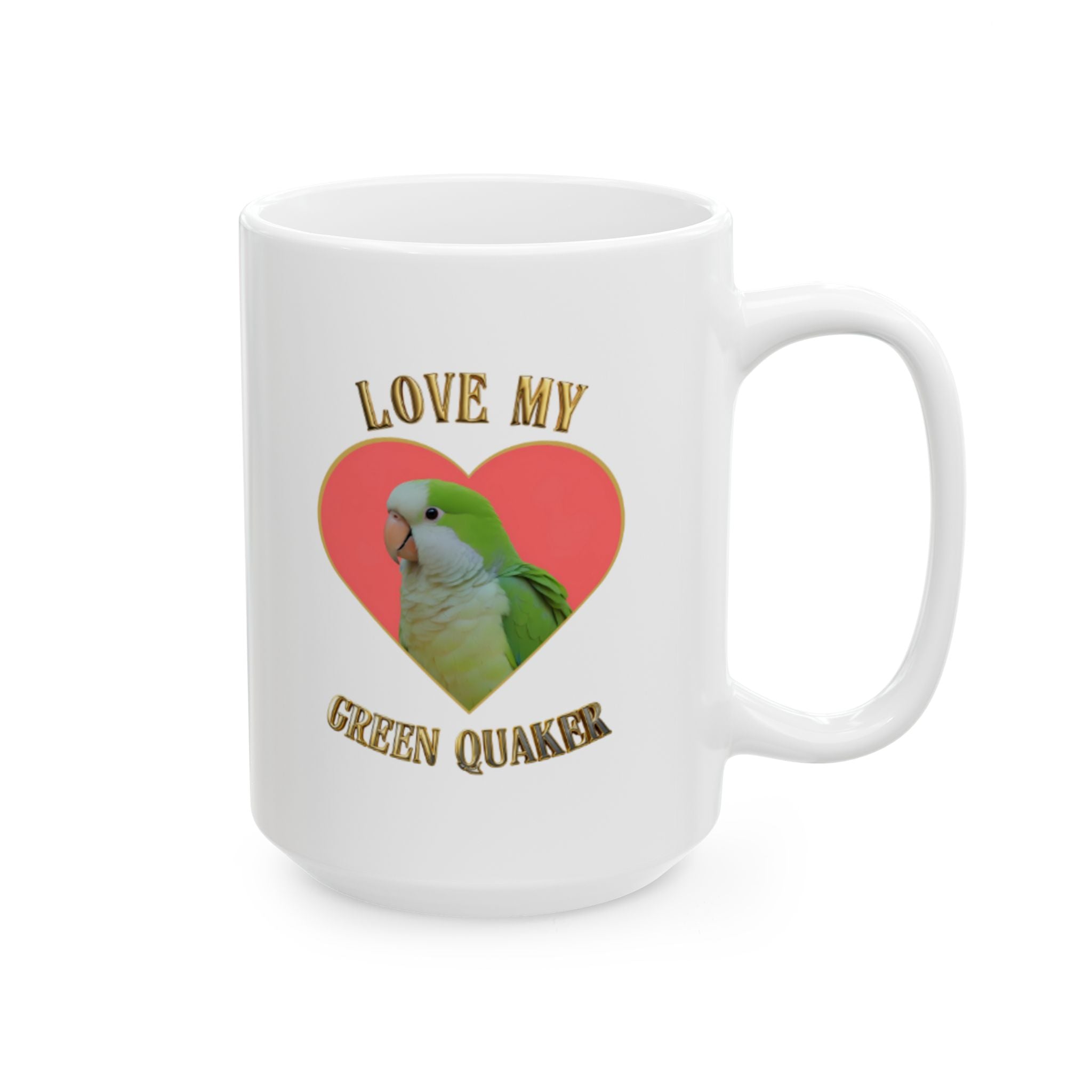 Love My Green Quaker Mug