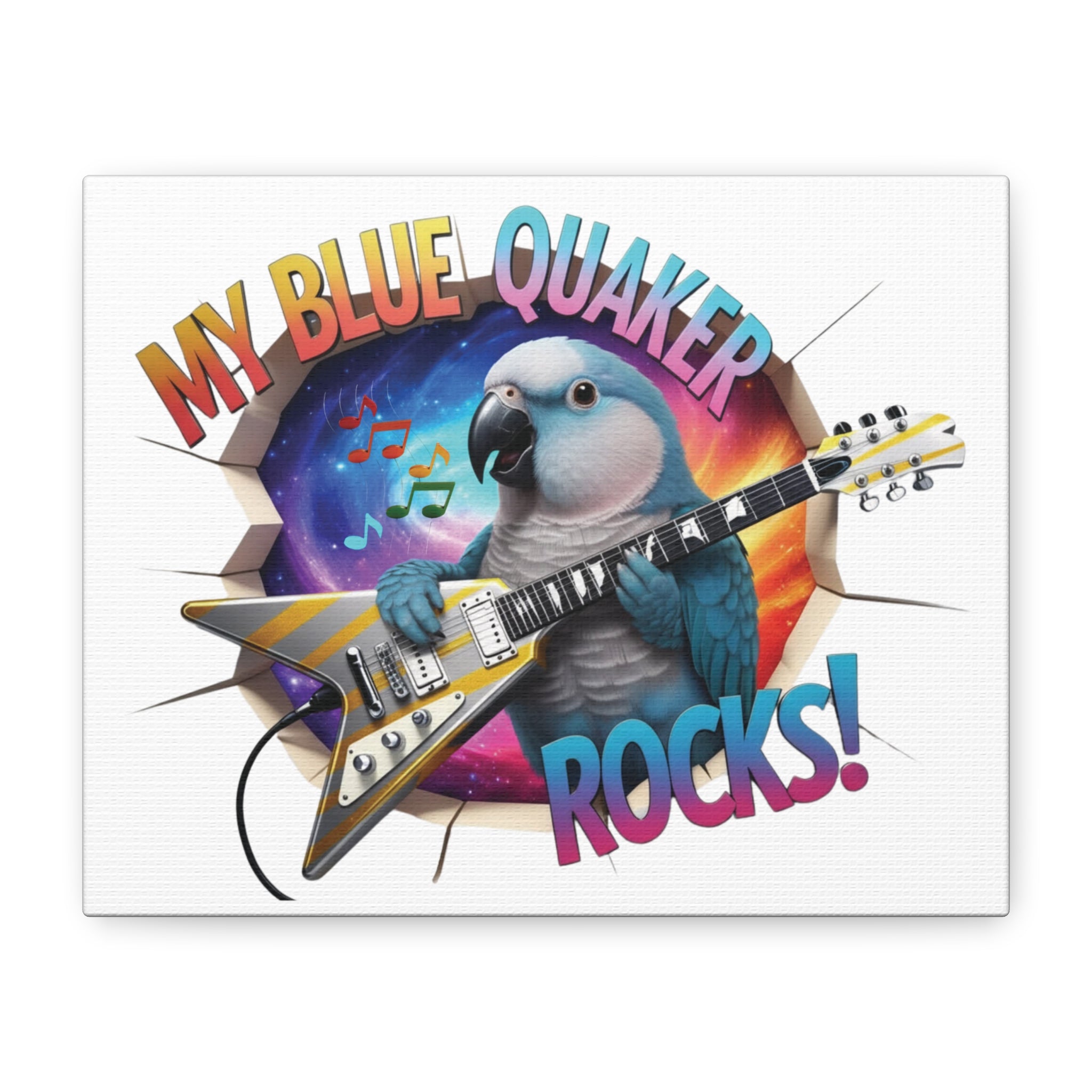 My Blue Quaker Rocks Wall-Hanging