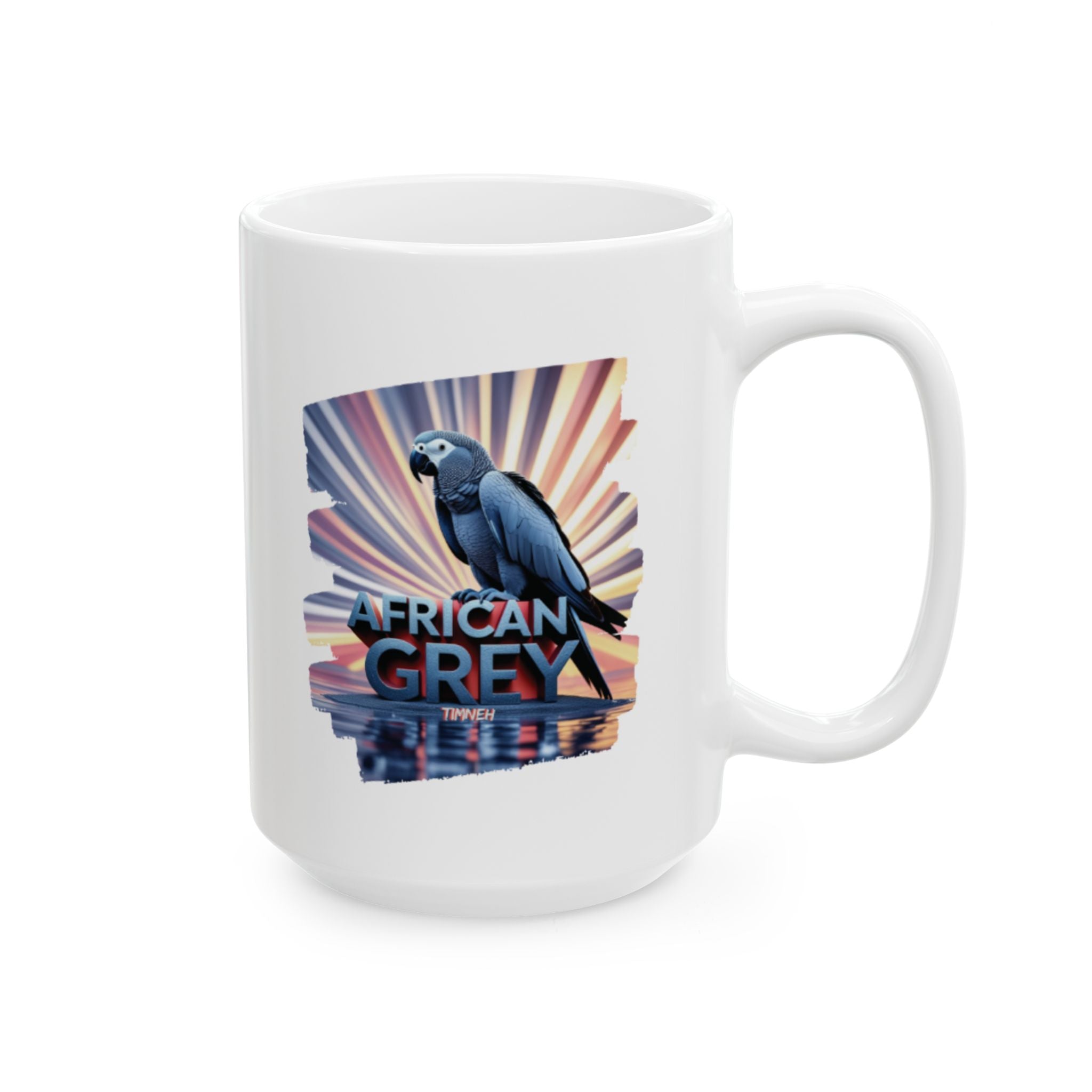 Rainbow African Grey Timneh Mug