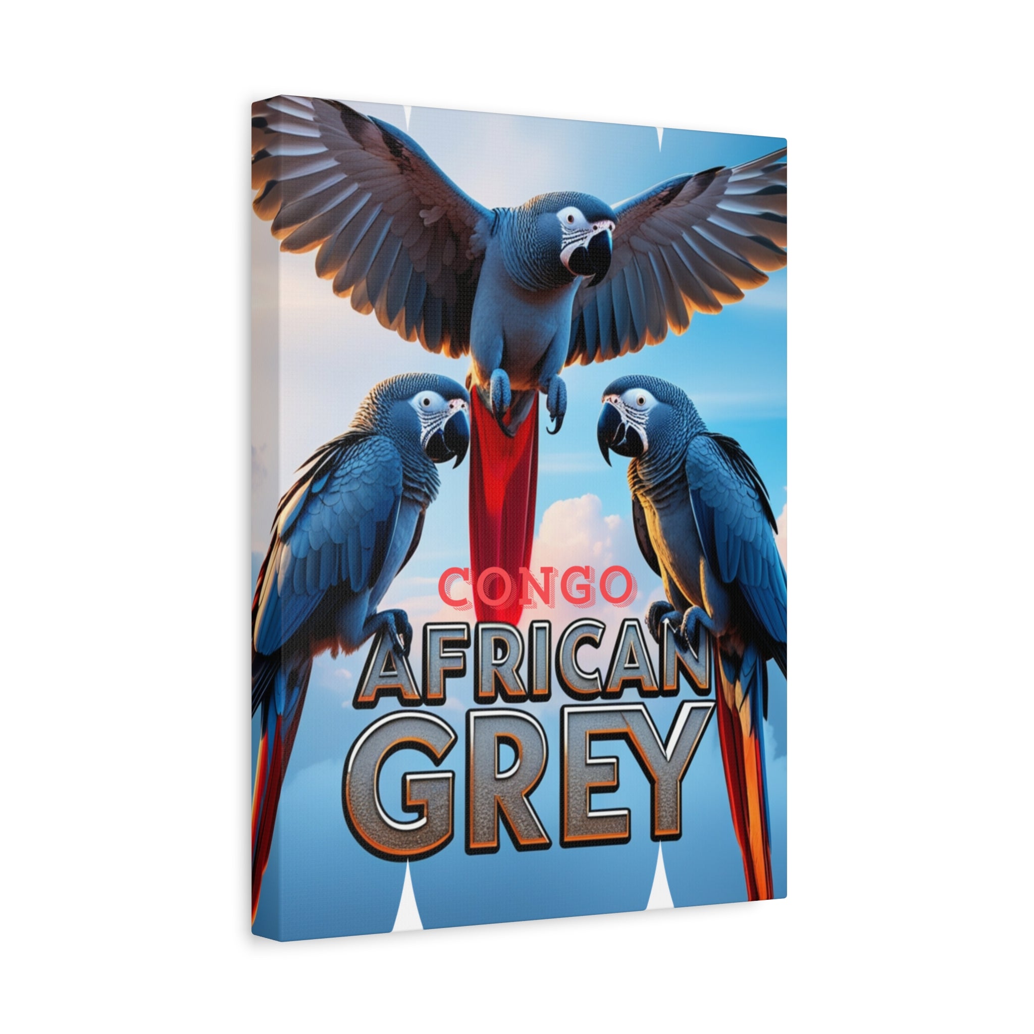African Grey Congo Wall-Hanging