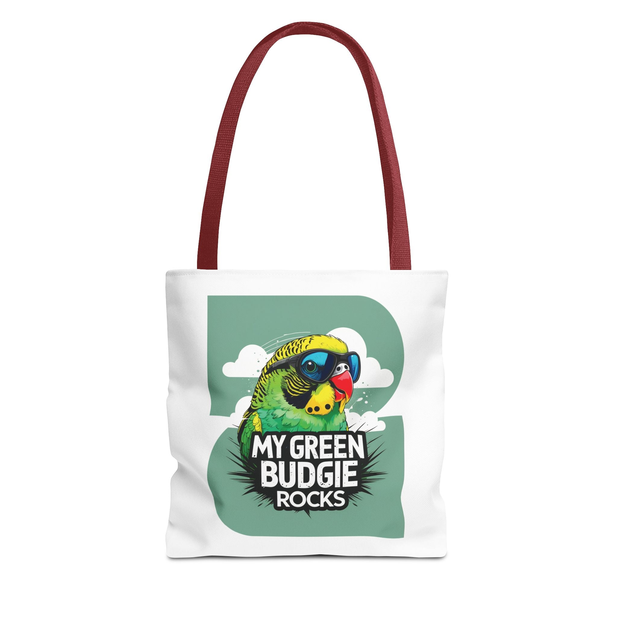 Green Budgie Rocks Tote Bag