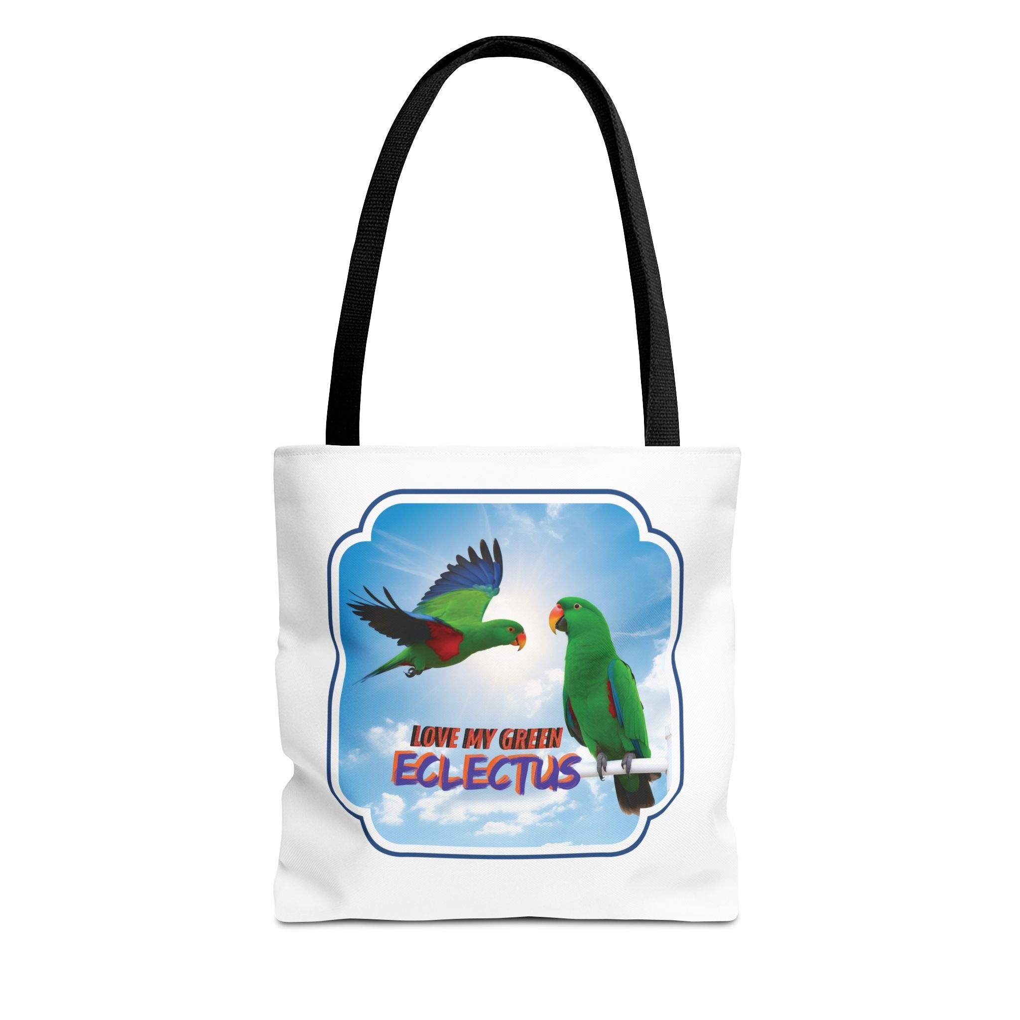 Love My Green Eclectus Tote Bag