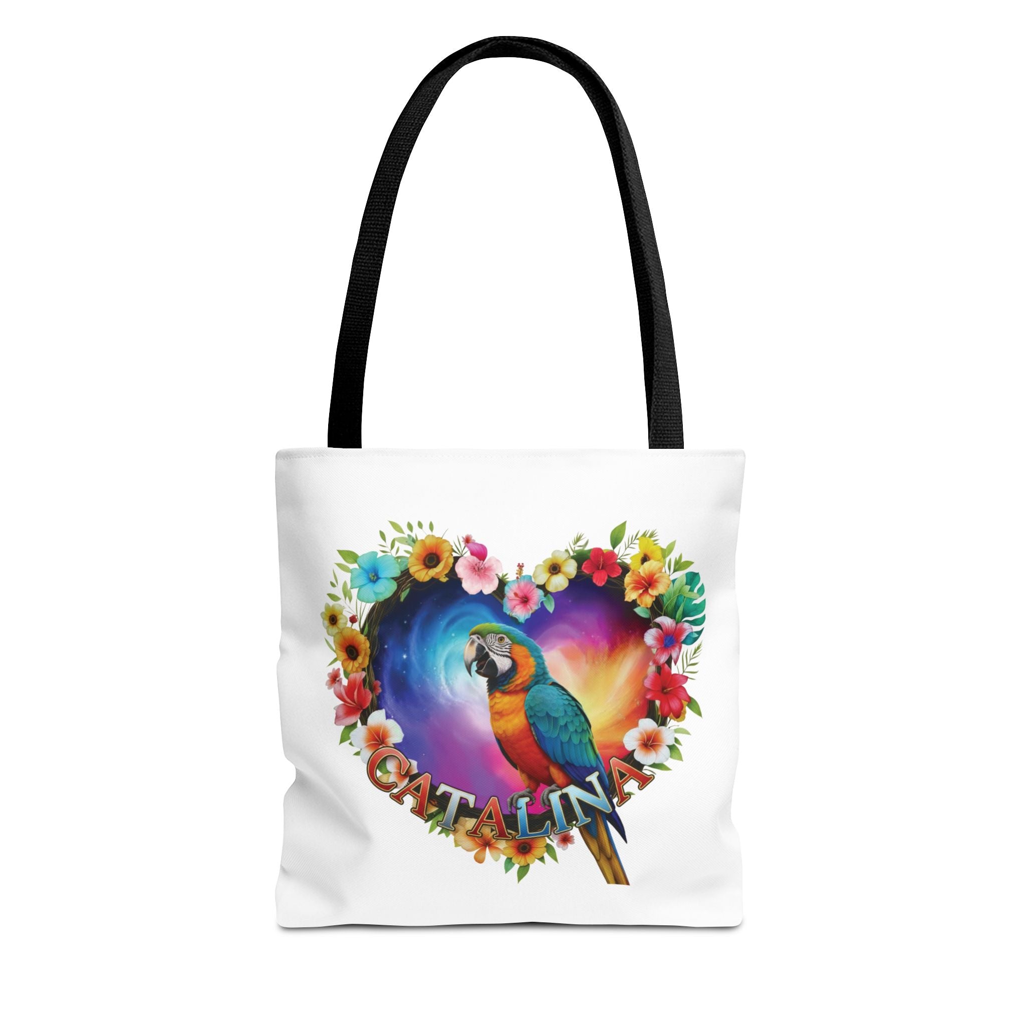 Catalina Floral Parrot Tote Bag