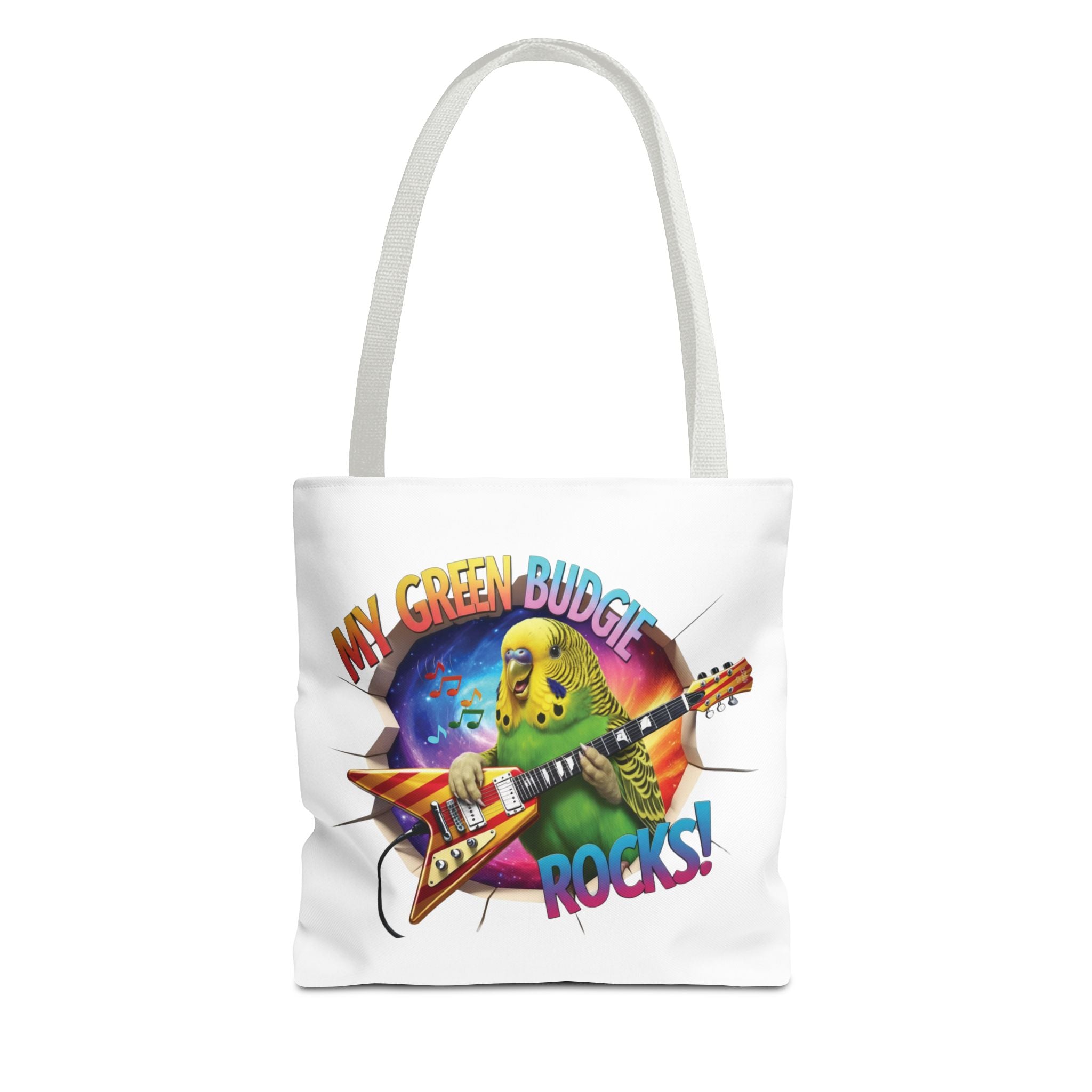Green Budgie Rocks Tote Bag