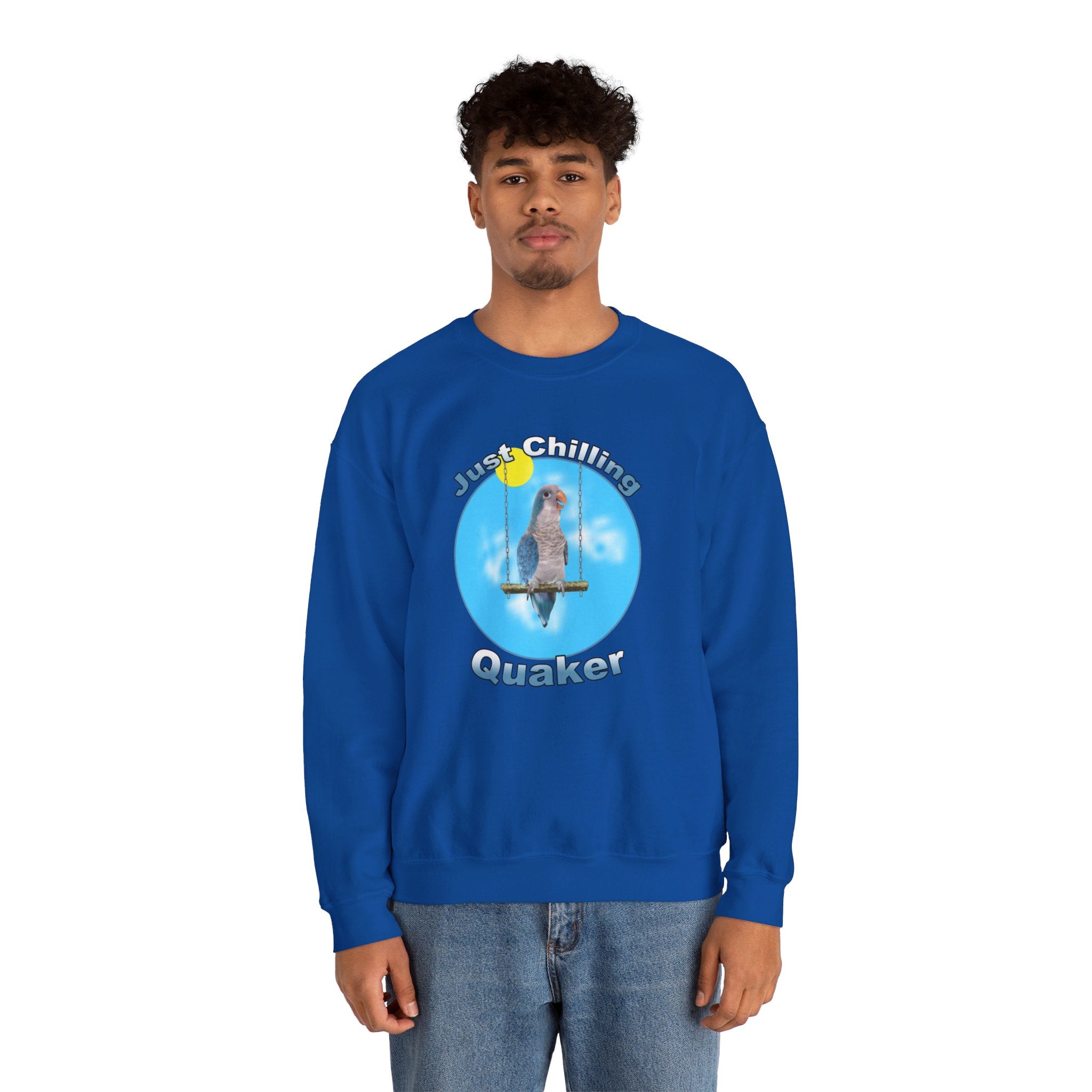 Just Chilling Swing Blue Quaker Sweatshirt