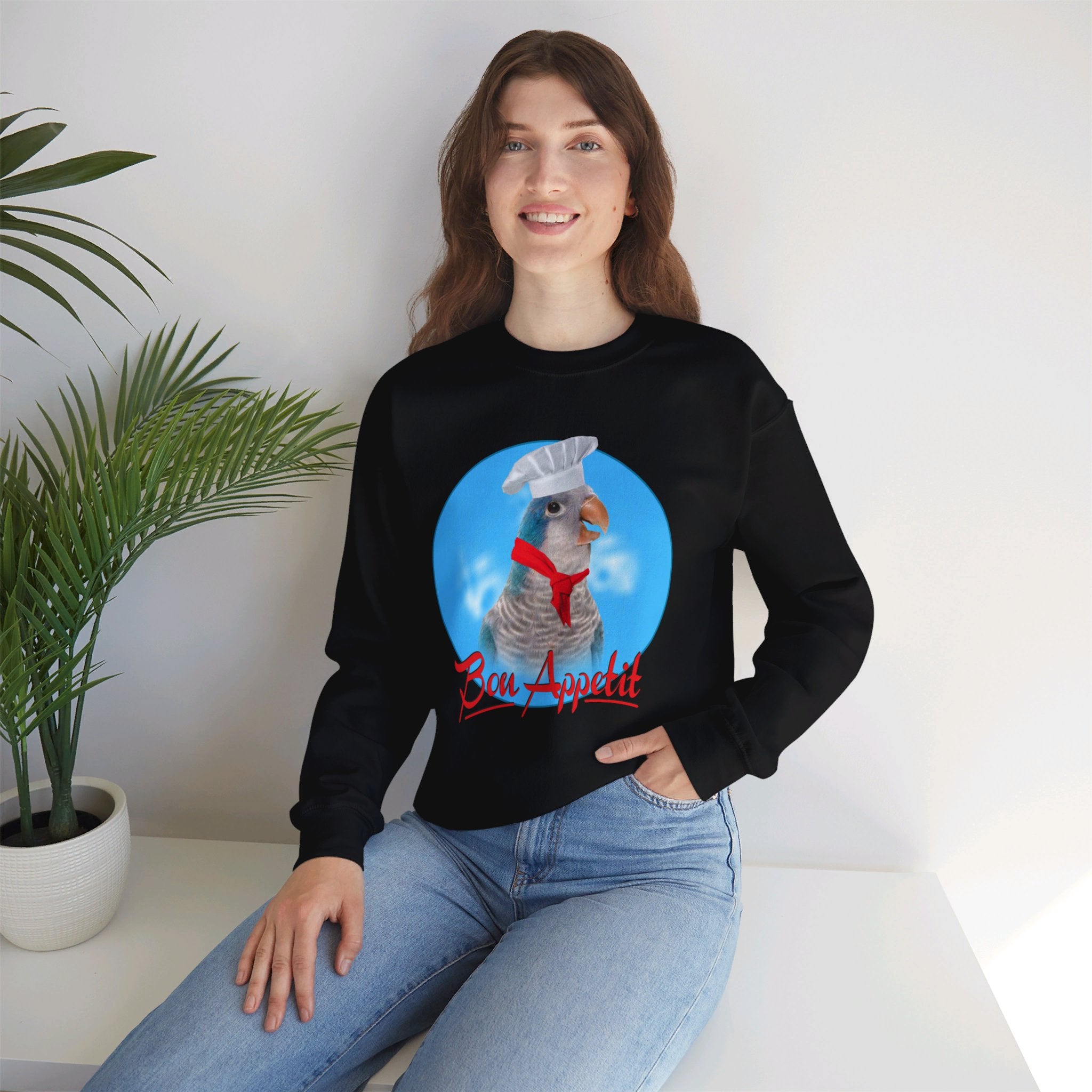 Bon Appetit Blue Quaker Sweatshirt