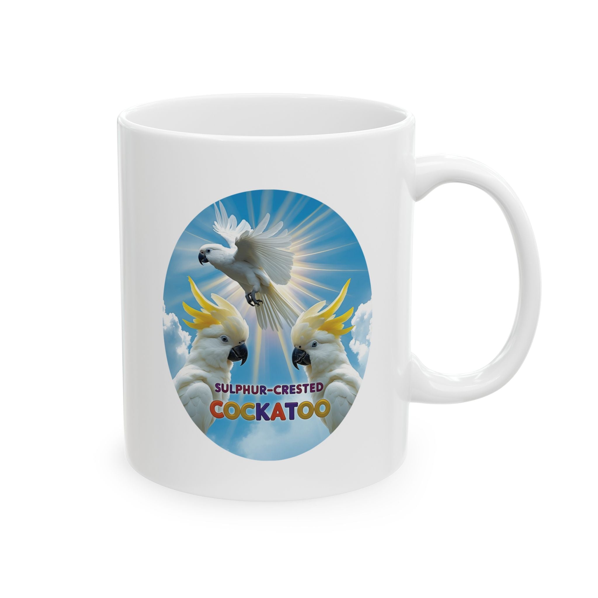 Sulphur-Crested Cockatoo Flying Mug