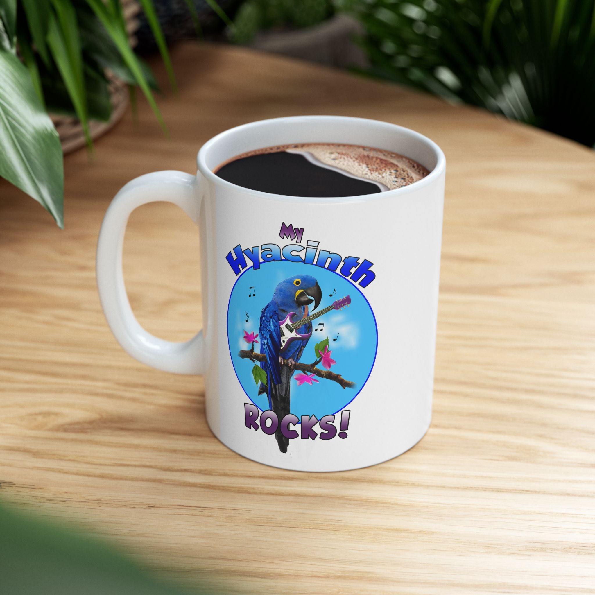 My Hyacinth Rocks Guitar Mug