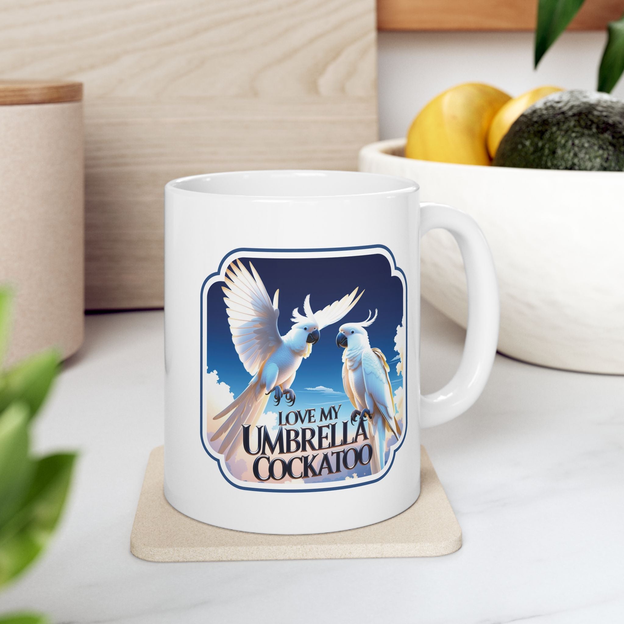 Love My Umbrella Cockatoo Mug