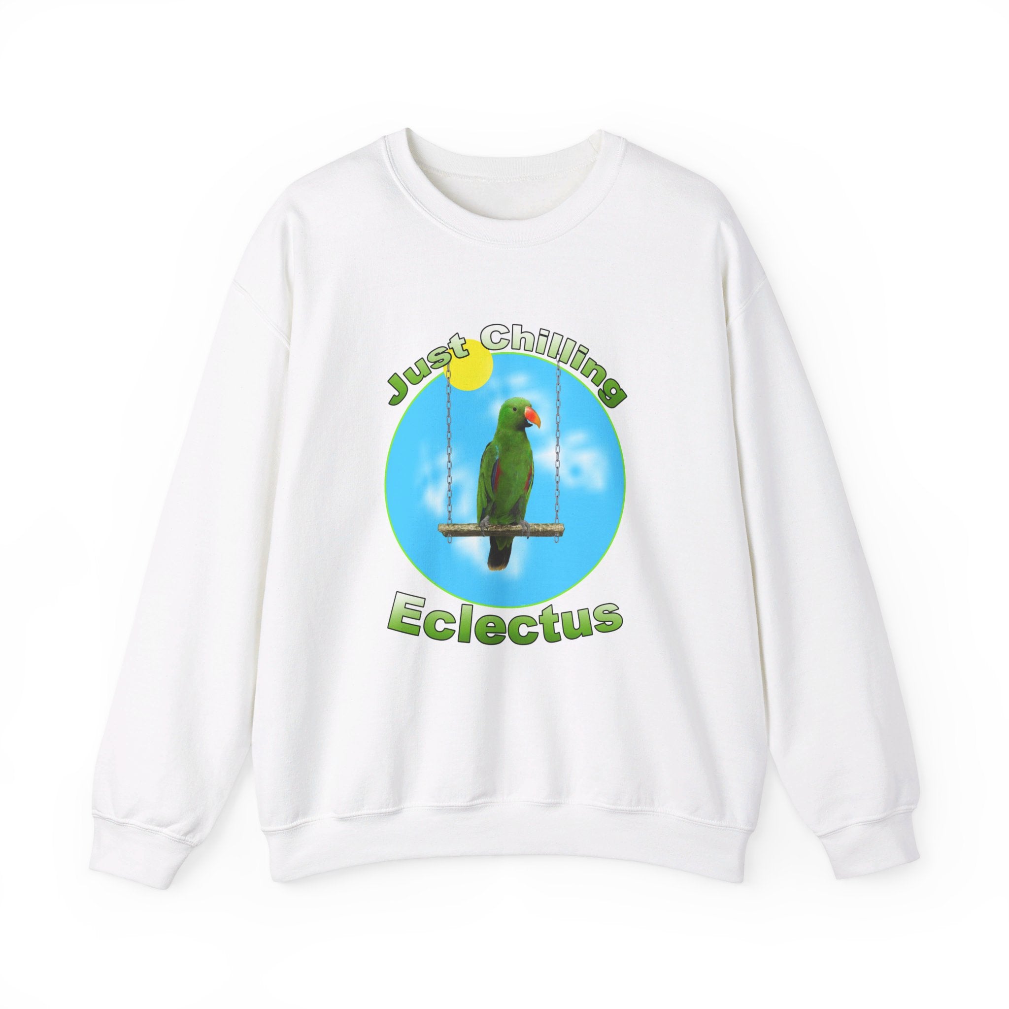 Just Chilling Swing Green Eclectus Sweatshirt