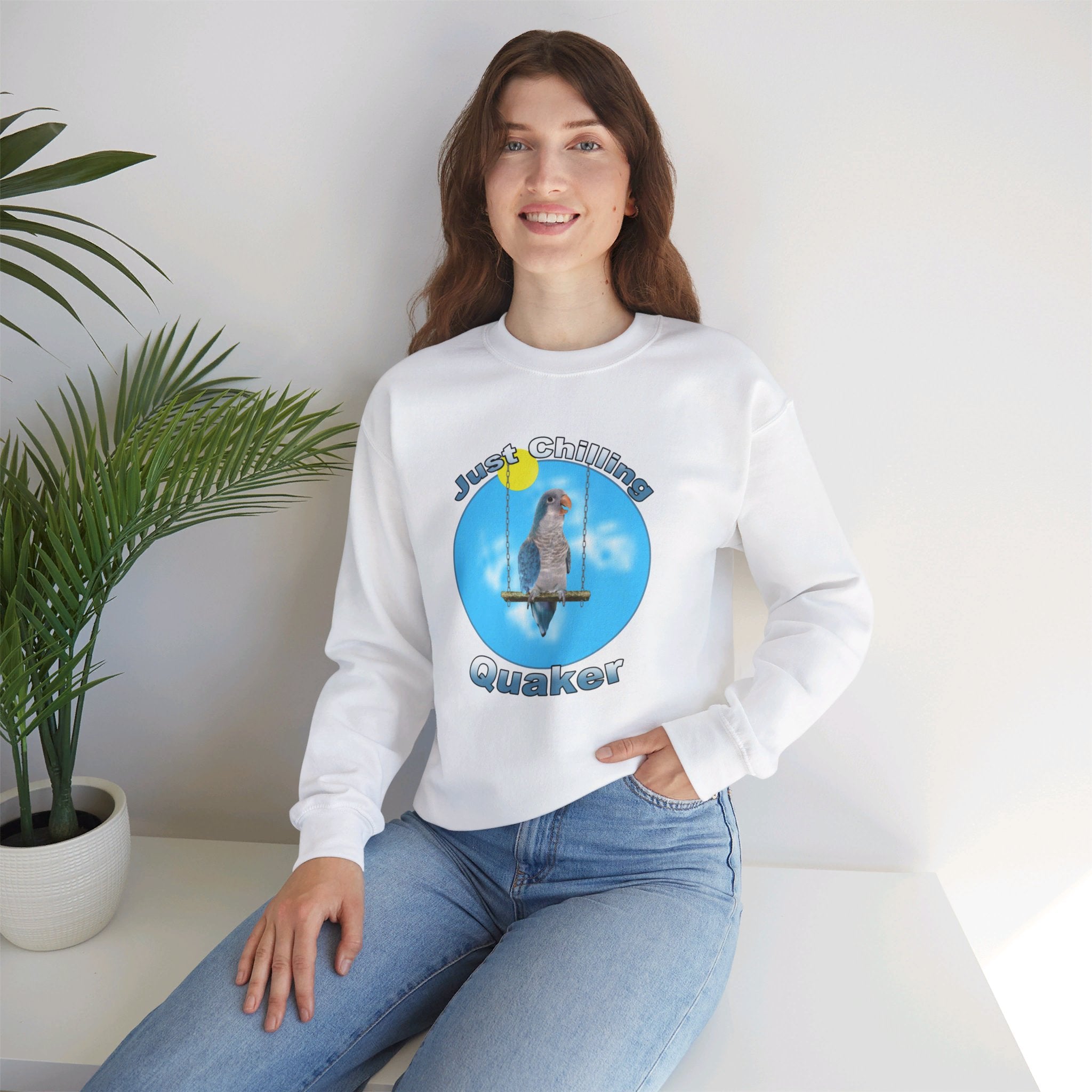 Just Chilling Swing Blue Quaker Sweatshirt
