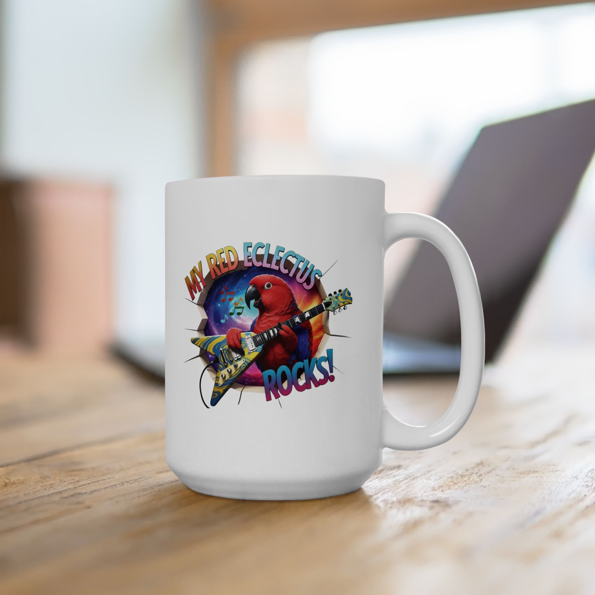 Red Eclectus Rocks Mug