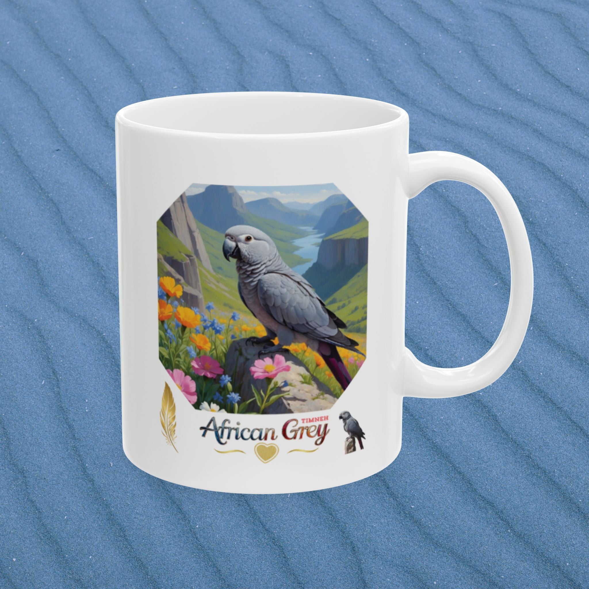 African Grey Timneh Valley Mug