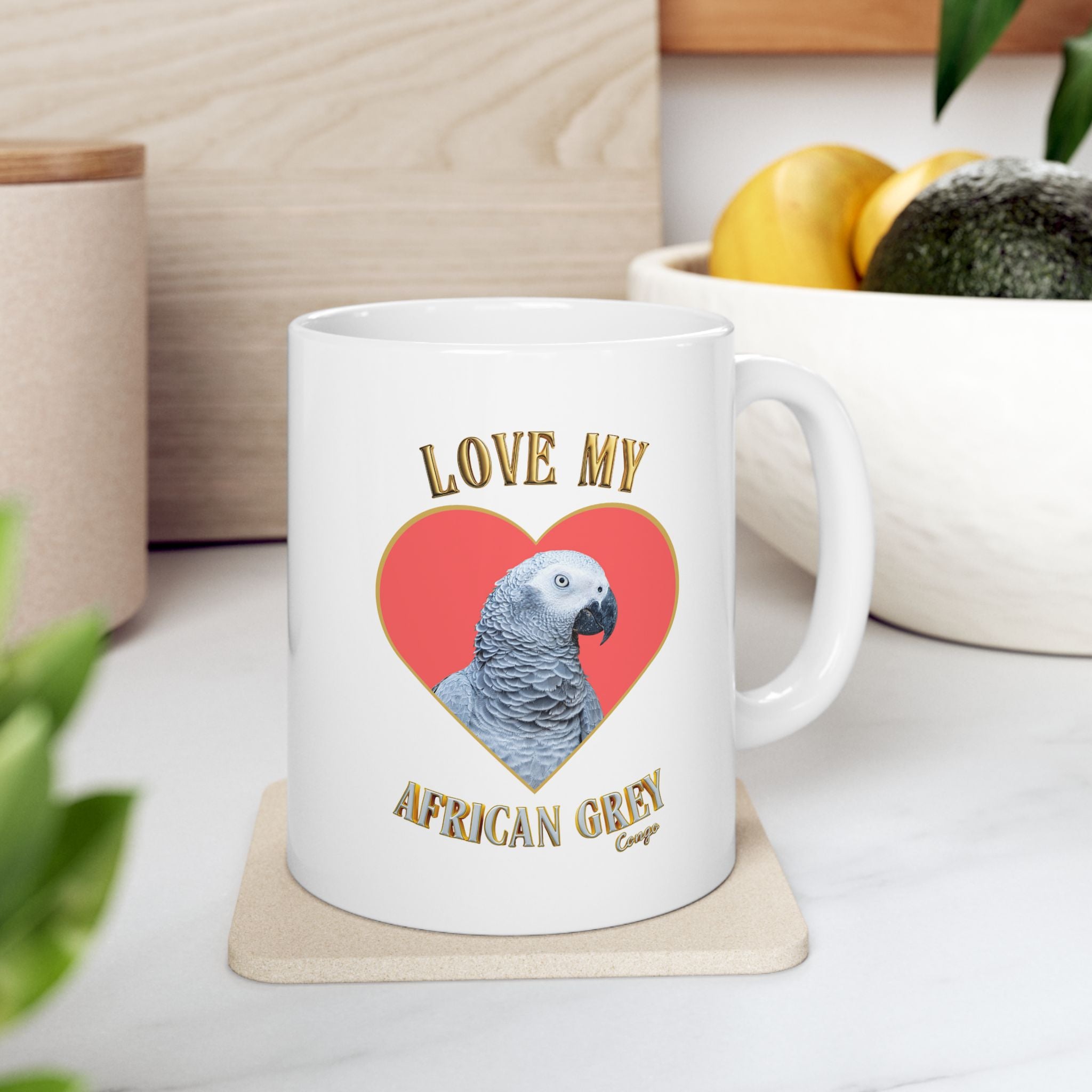 African Grey Congo Mug