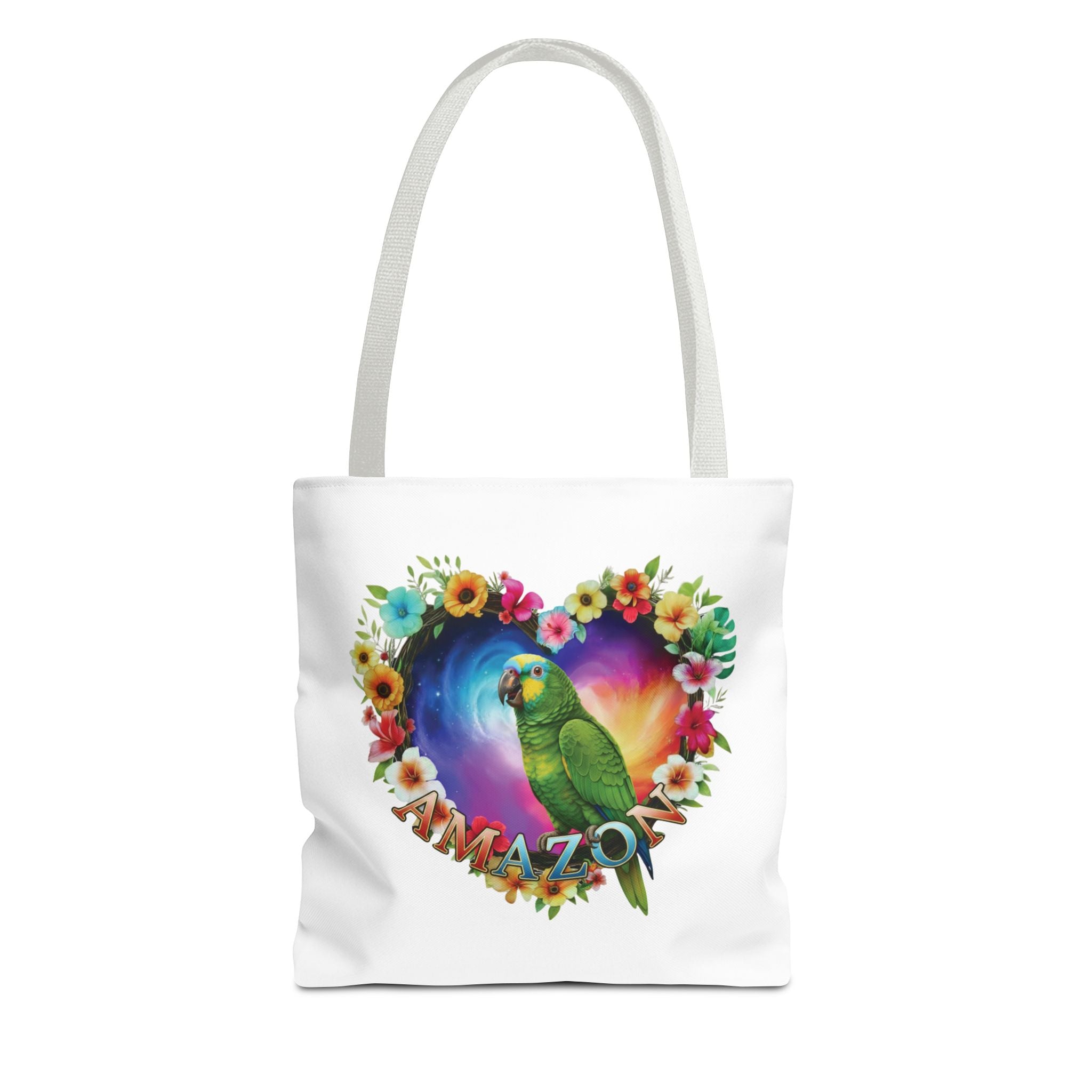 Amazon Floral Heart Tote Bag