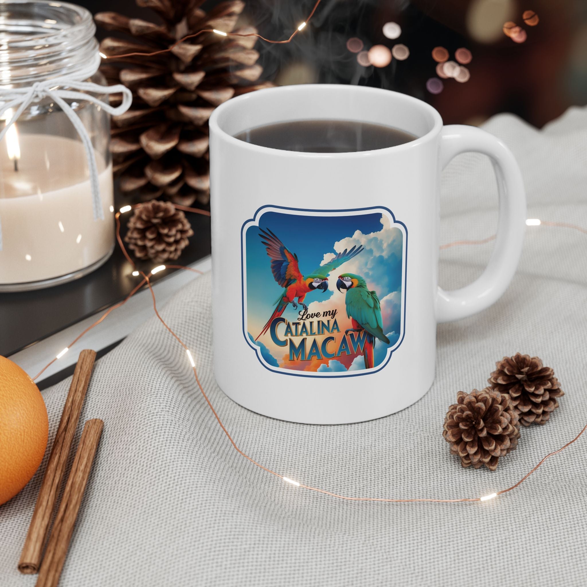 Flying Catalina Macaw Lover Mug
