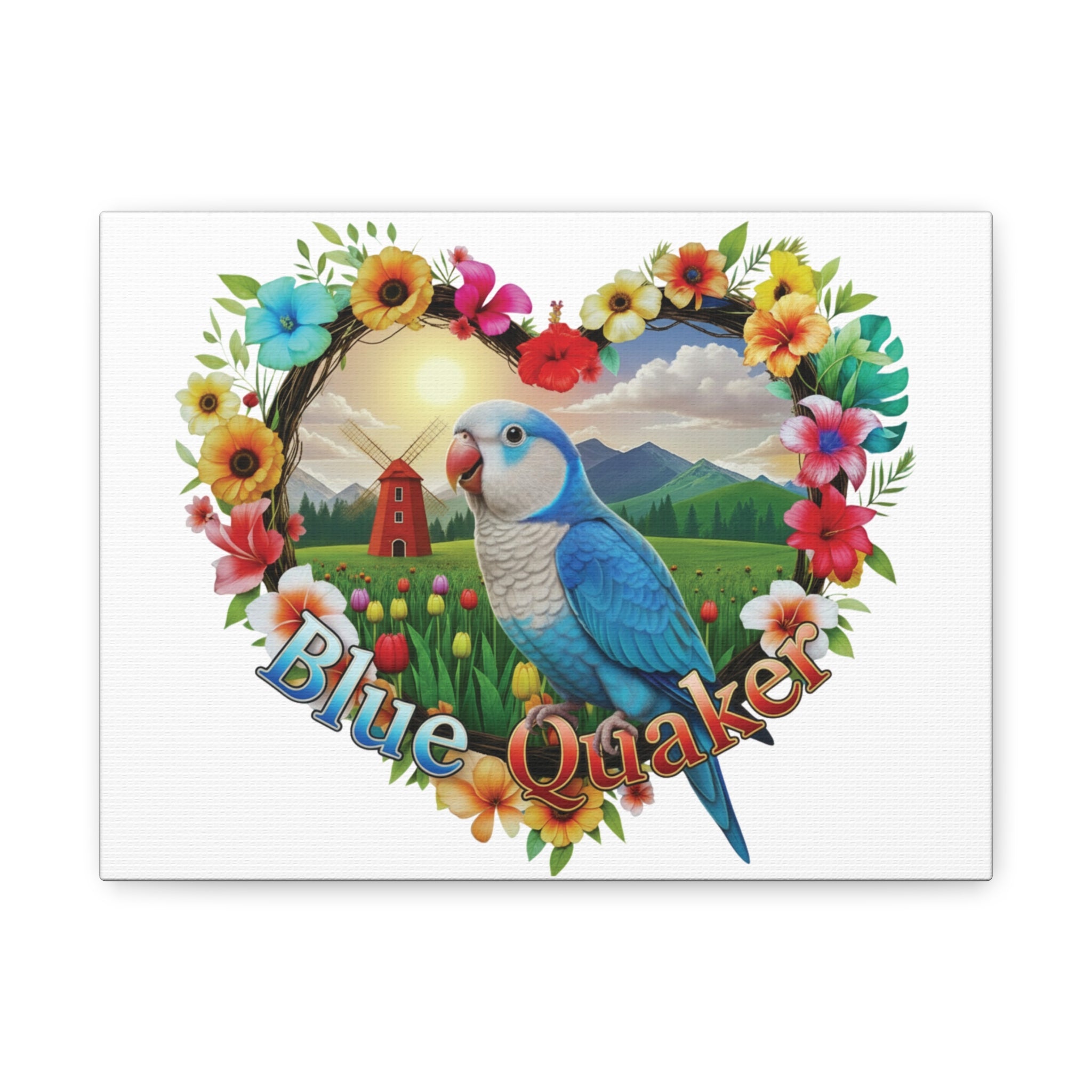 Blue Quaker Nature Wall-Hanging