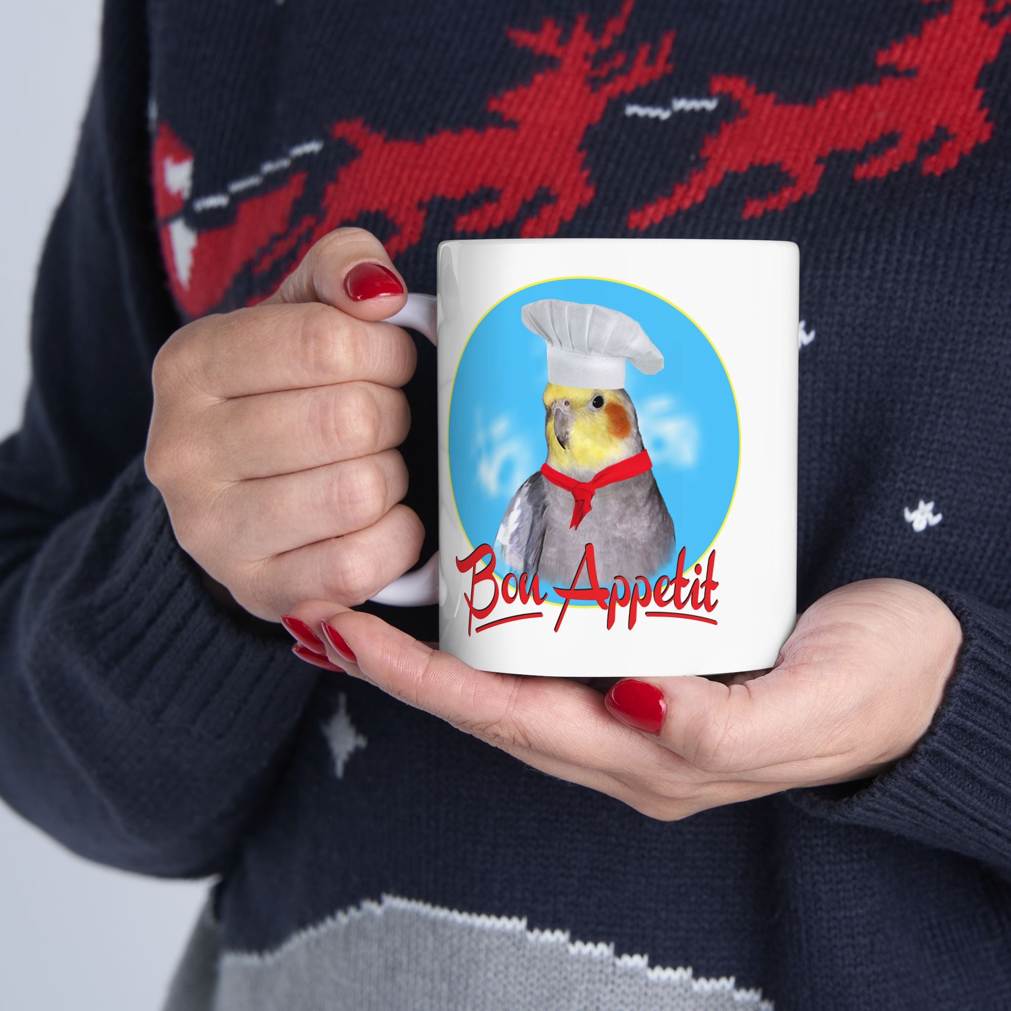 Bon Appetit Cockatiel Mug
