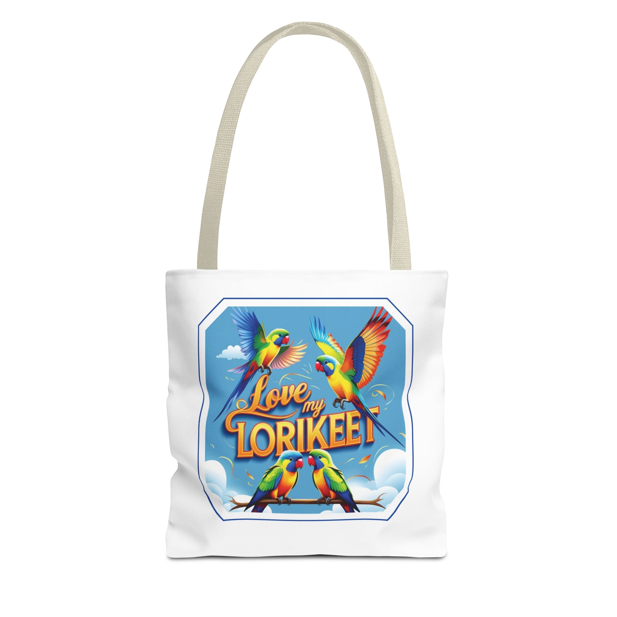 Love My Rainbow Lorikeet Tote Bag