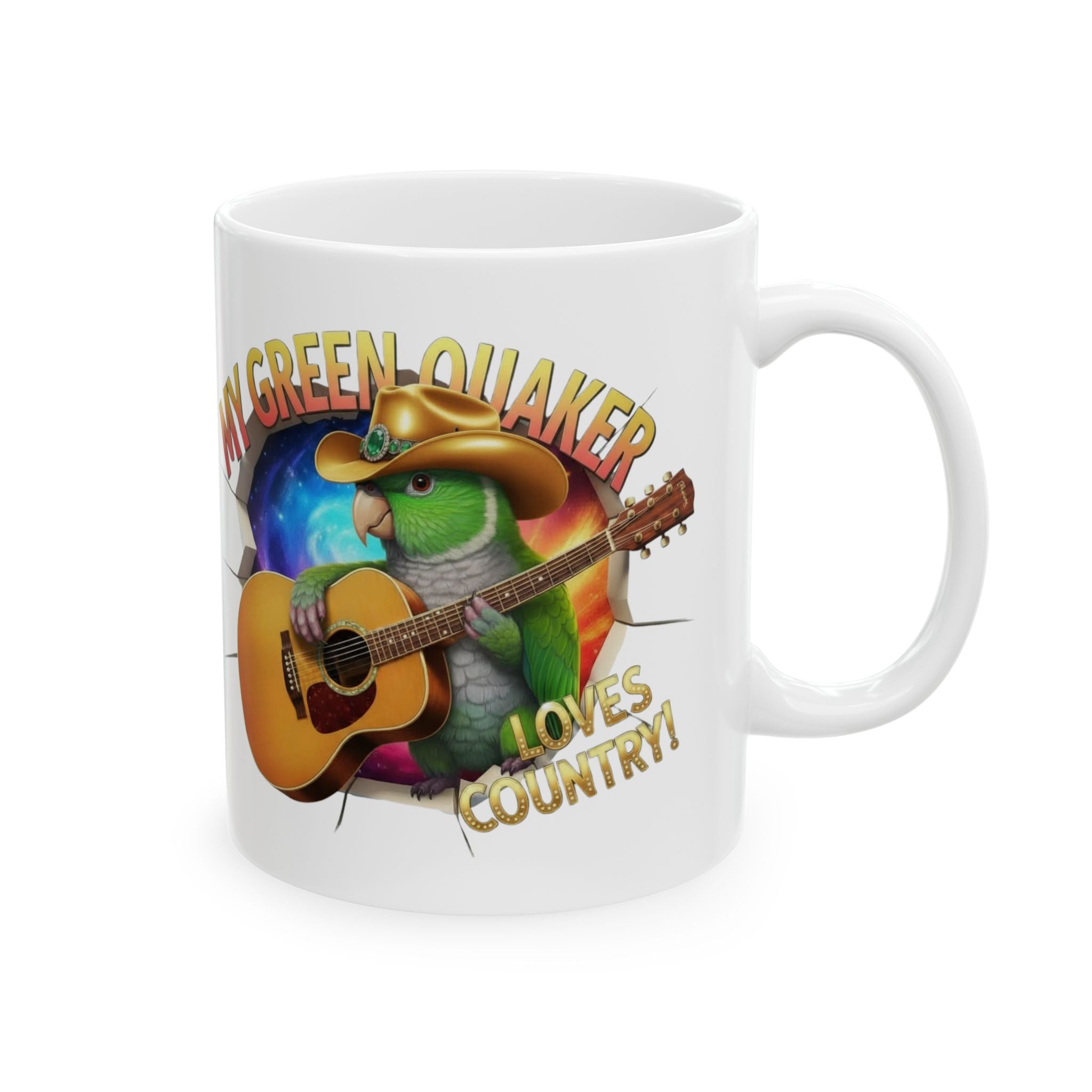 Green Quaker Loves Country Mug