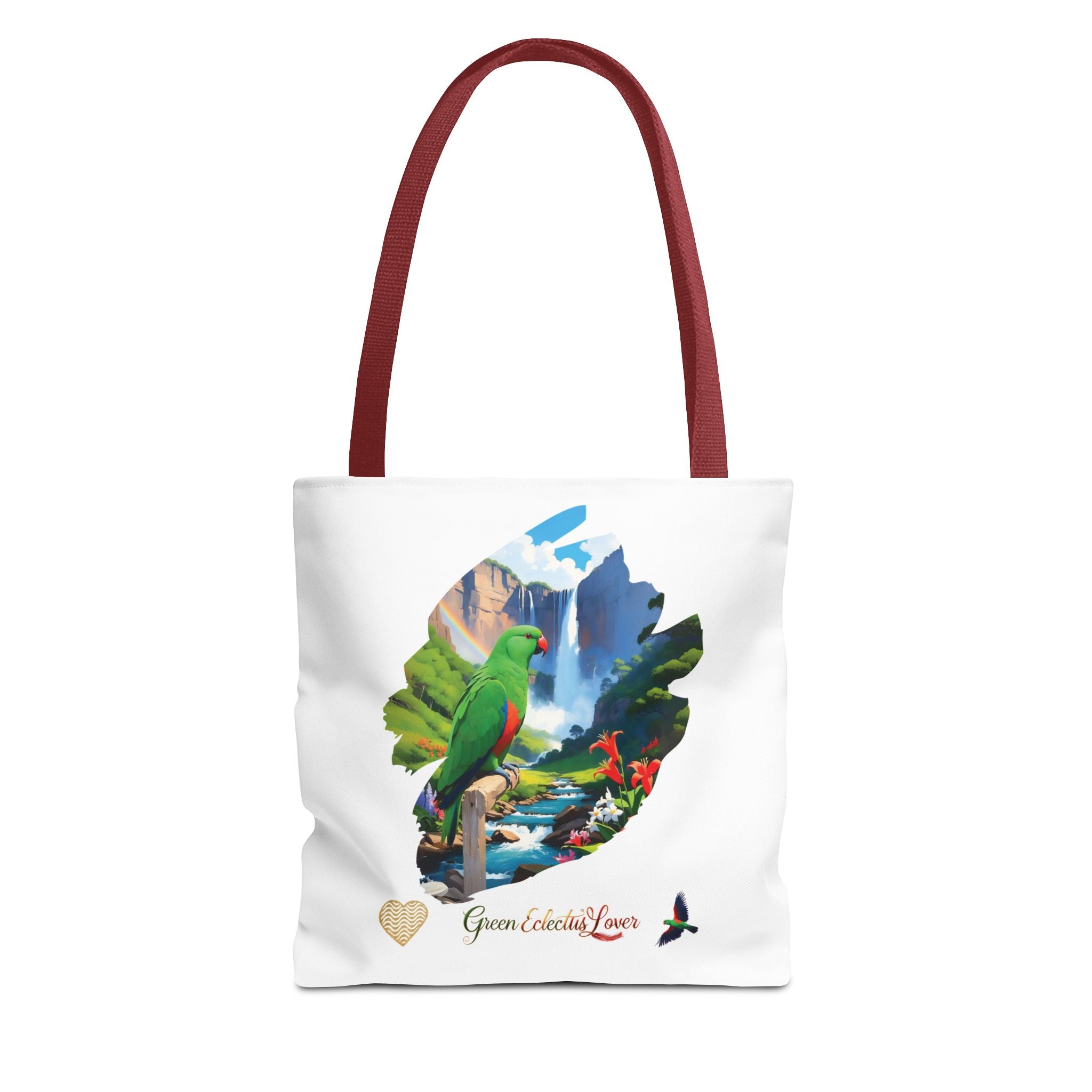 Nature Green Eclectus Lover Tote Bag